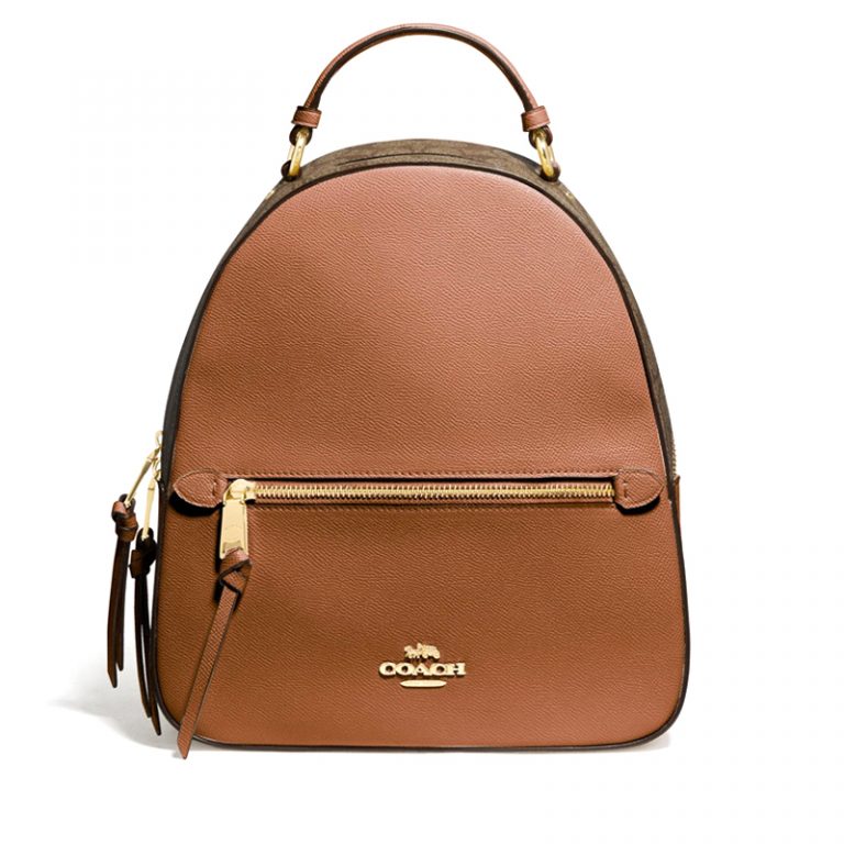 Coach Jordyn Backpack Signature Khaki Saddle 2 Averand