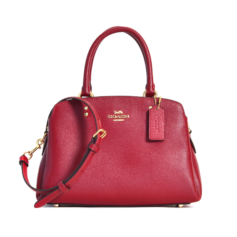 Coach Mini Lillie Carryall Deep Scarlet - Averand