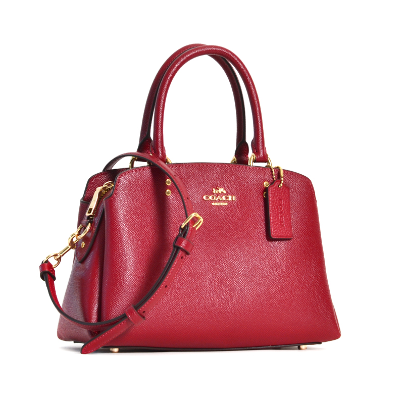 Coach Mini Lillie Carryall Deep Scarlet - Averand