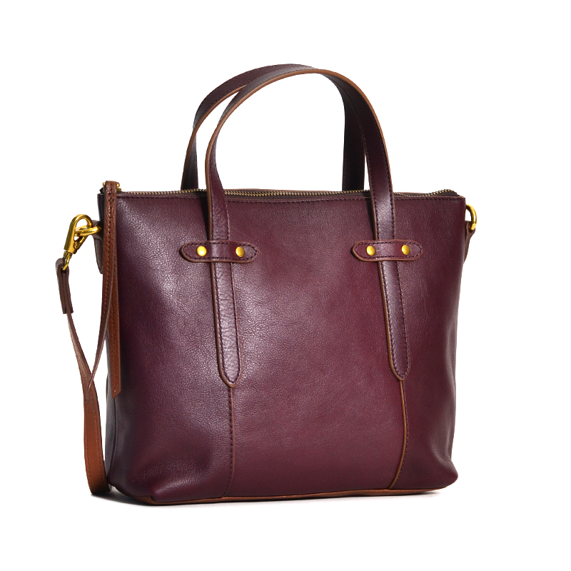 Fossil Felicity Satchel Fig - Averand