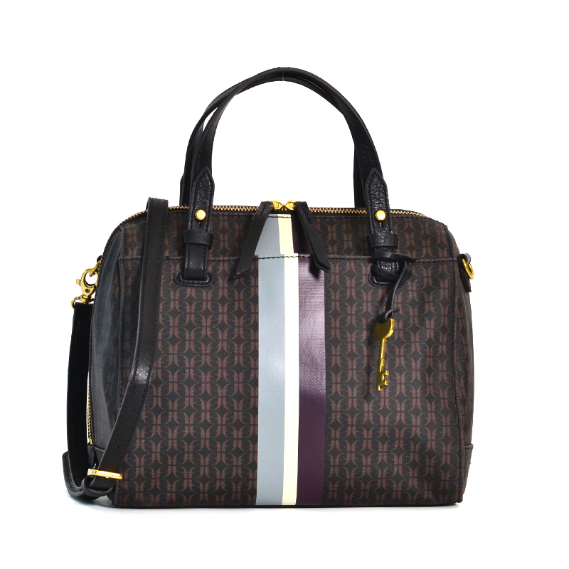 Fossil Rachel Satchel Black Brown Averand