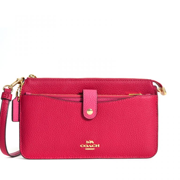 Coach Noa PopUp Messenger Colorblock Bright Cherry Multi Averand