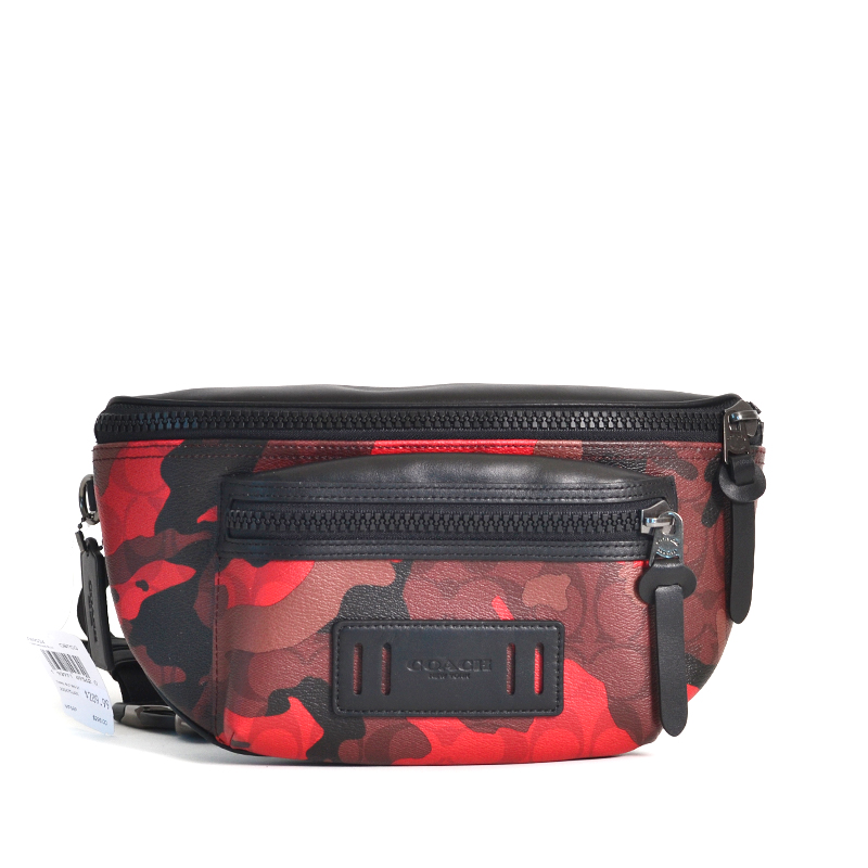 Coach Terrain Belt Bag Camo Print Oxblood Multi - Averand