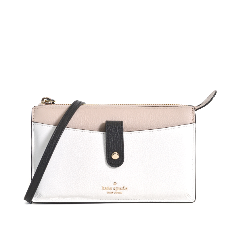 Kate Spade Jackson Small Tab Crossbody Optic White Multi Averand