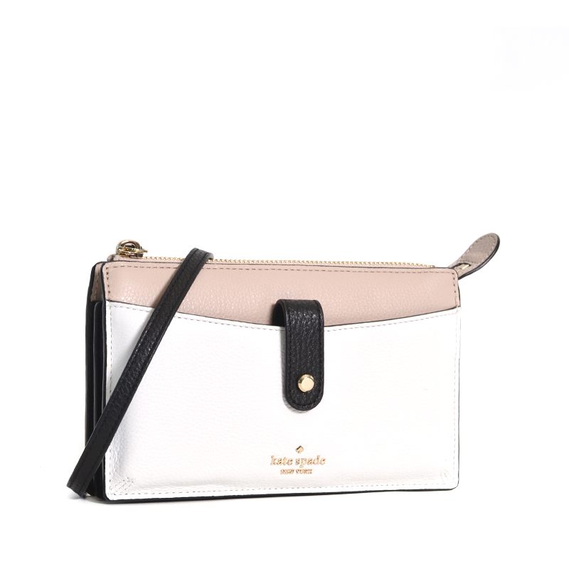 Kate Spade Jackson Small Tab Crossbody Optic White Multi Averand