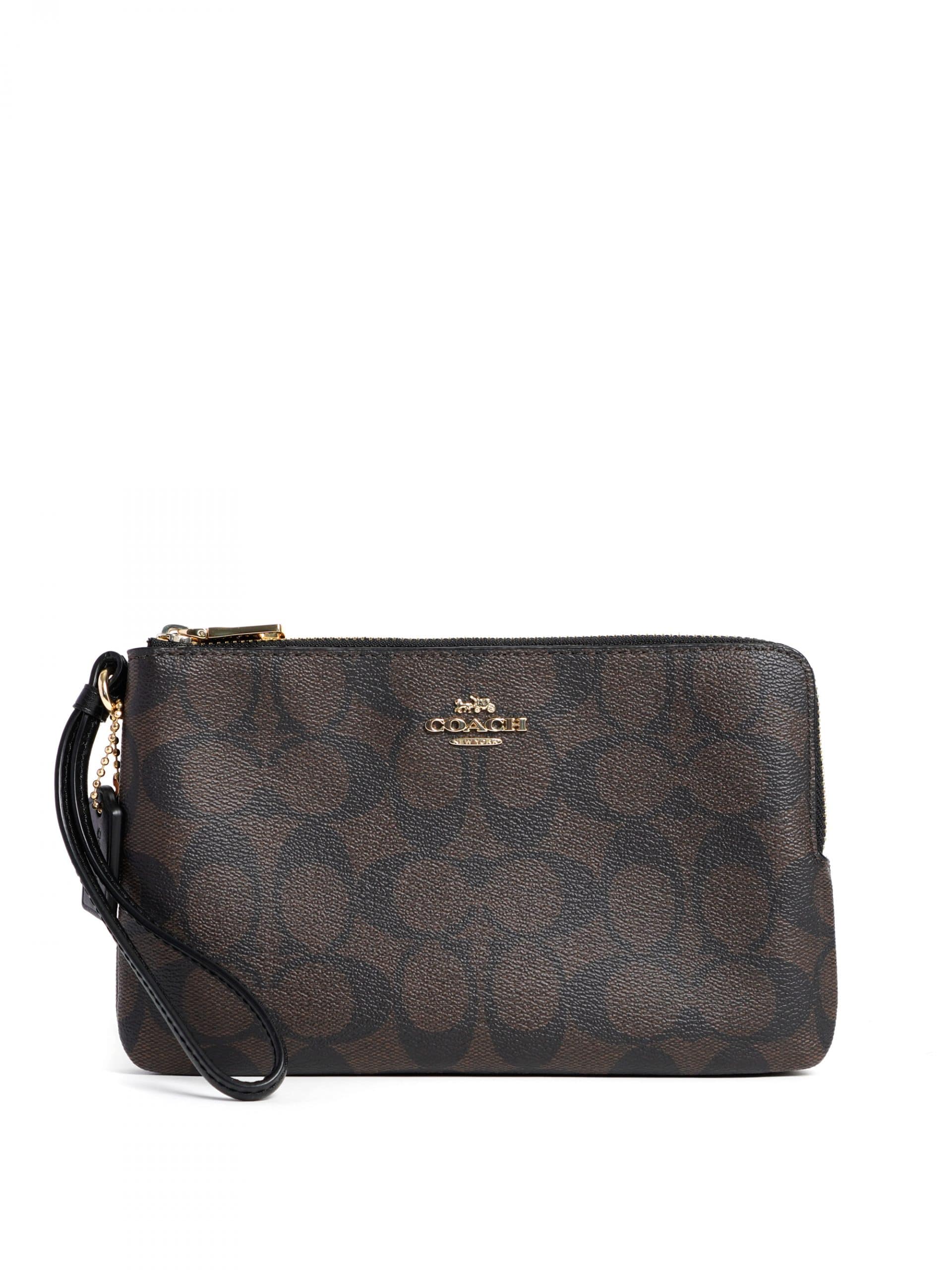Double zipper coach wallet discount
