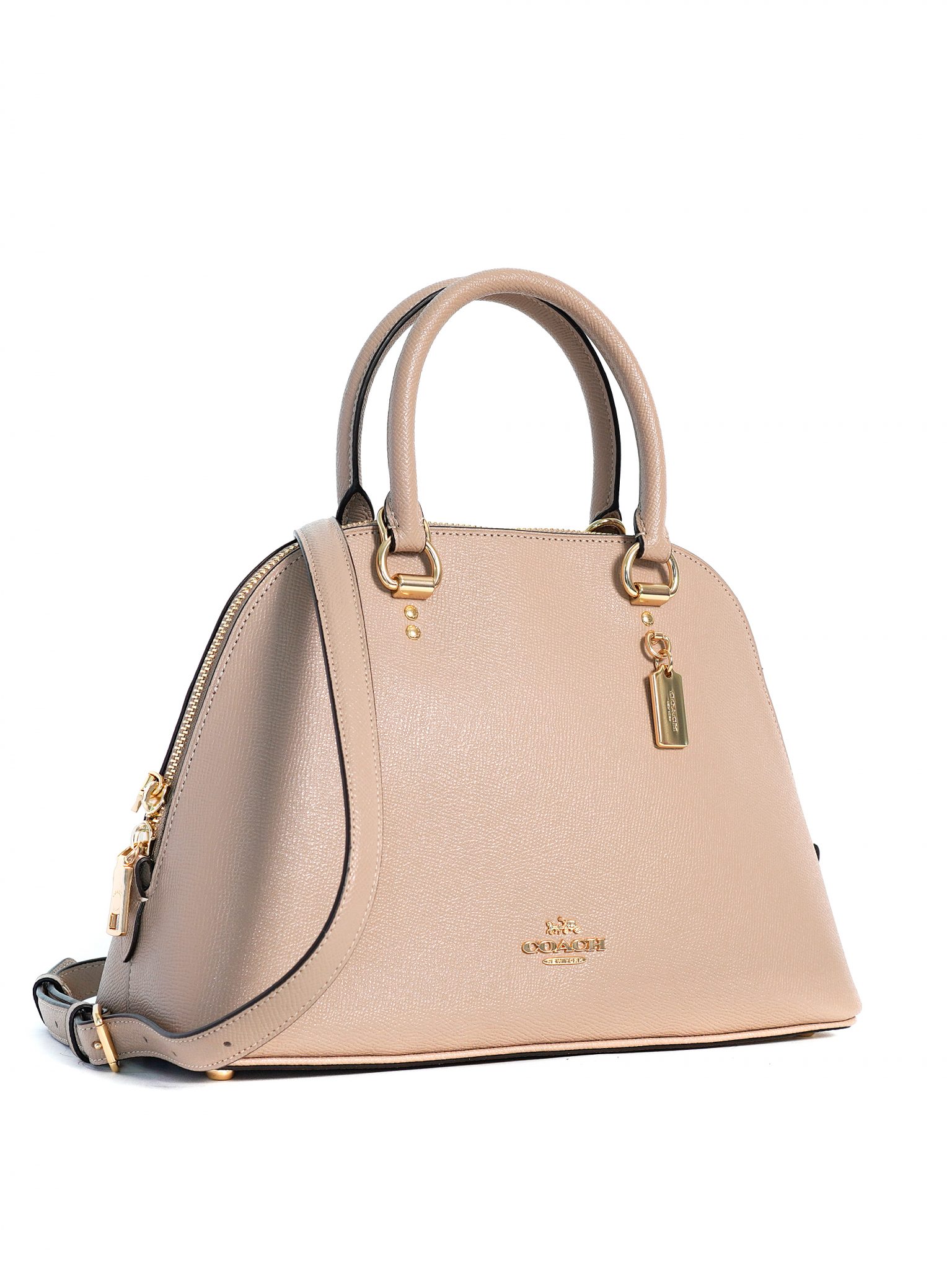 Coach Katy Satchel Taupe Averand