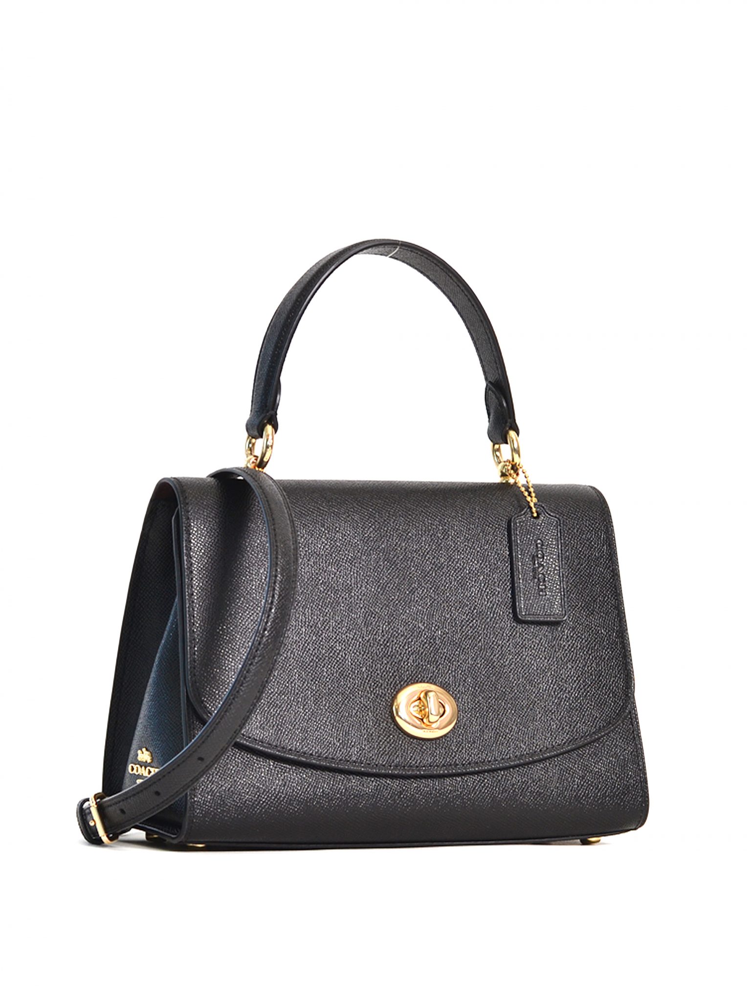 Coach Tilly Top Handle Satchel Black Averand