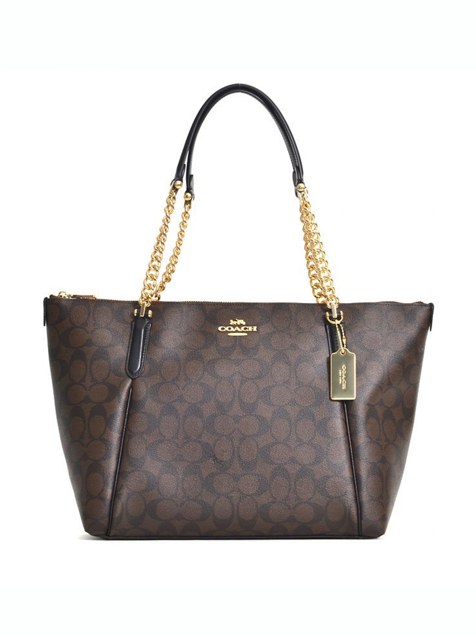 coach ava chain tote