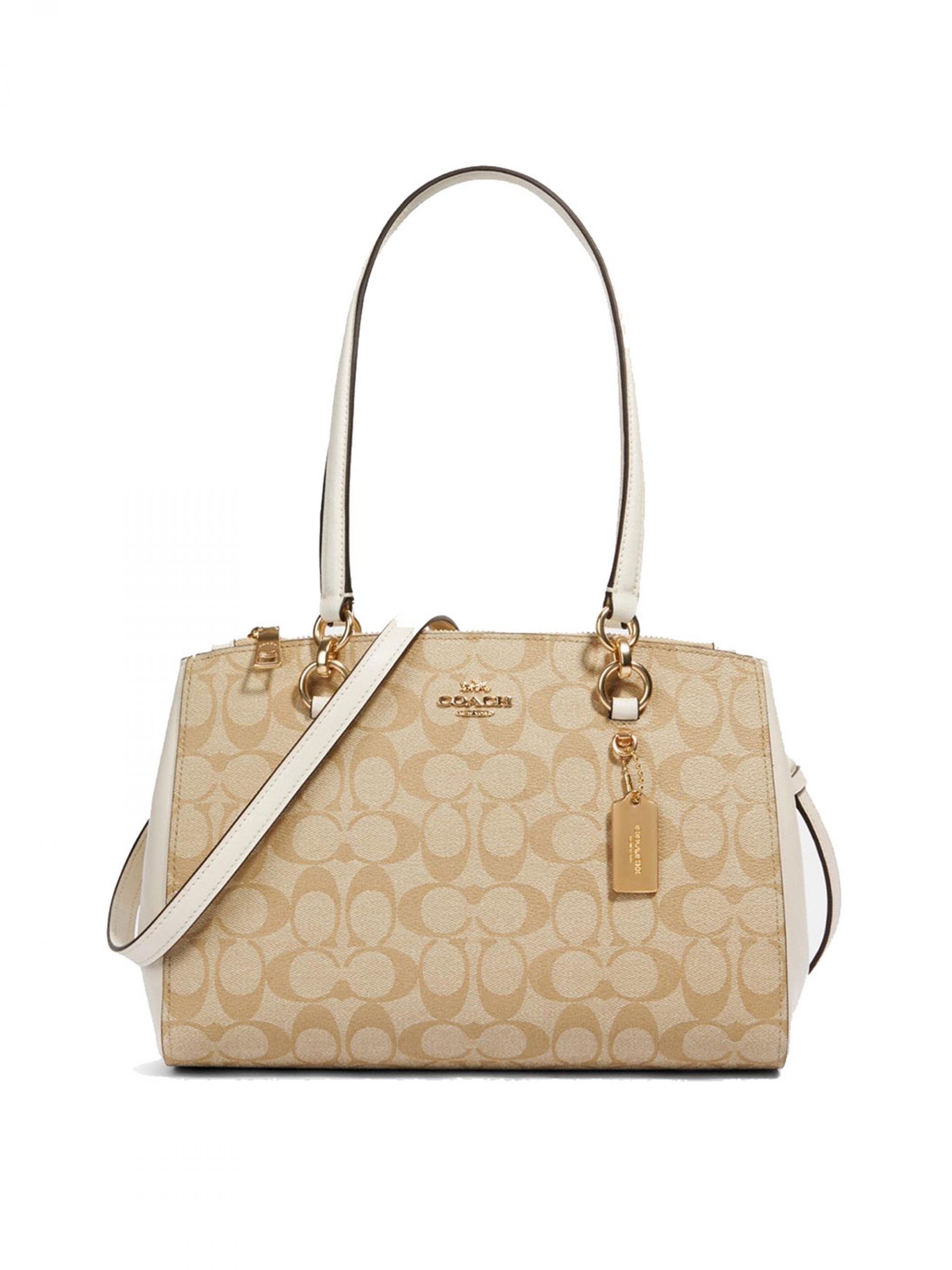 Coach Etta Carryall Signature Light Khaki Chalk Averand