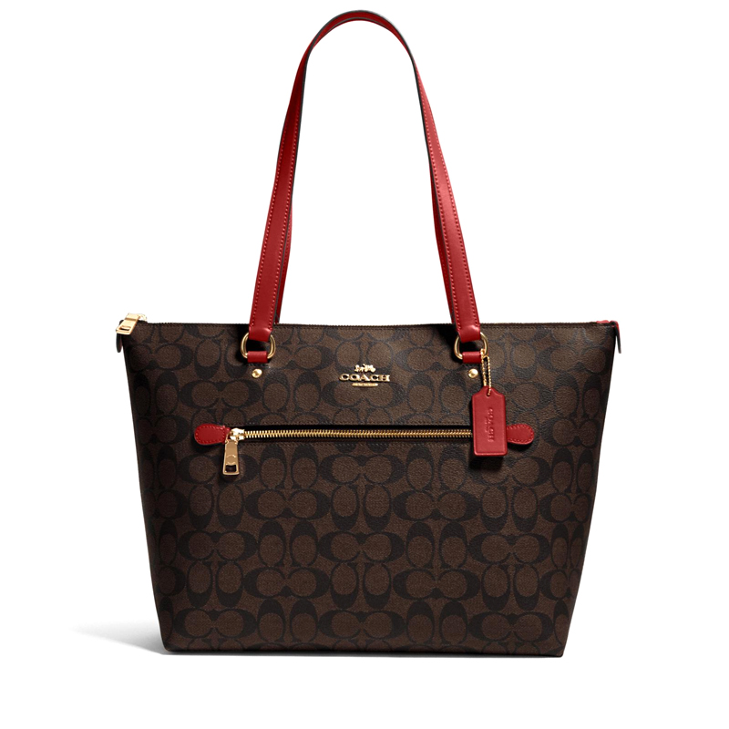 red tote coach