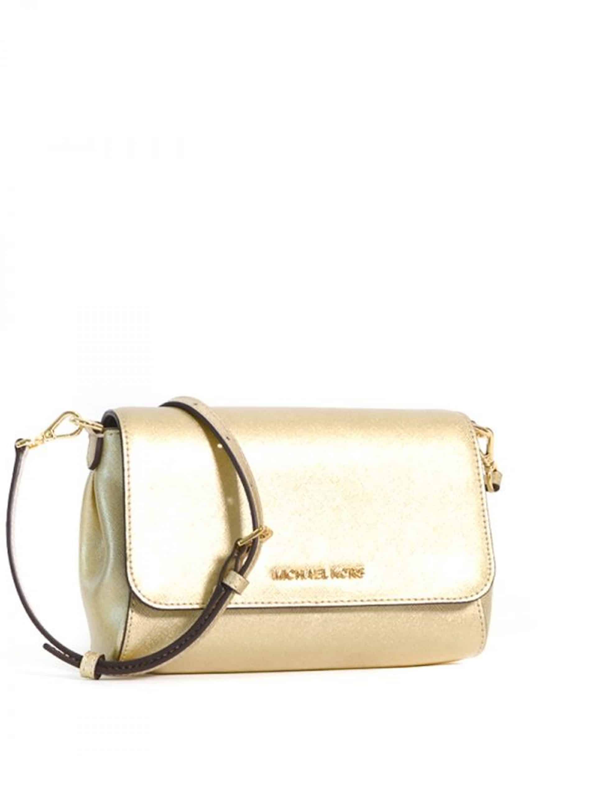 Michael Kors Jet Set Item Medium Convertible Pouchette Pale Gold - Averand