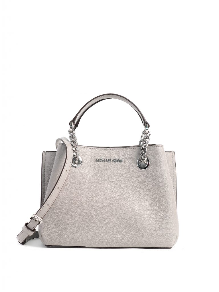 Michael Kors Teagen Small Messenger Pearl Grey Averand