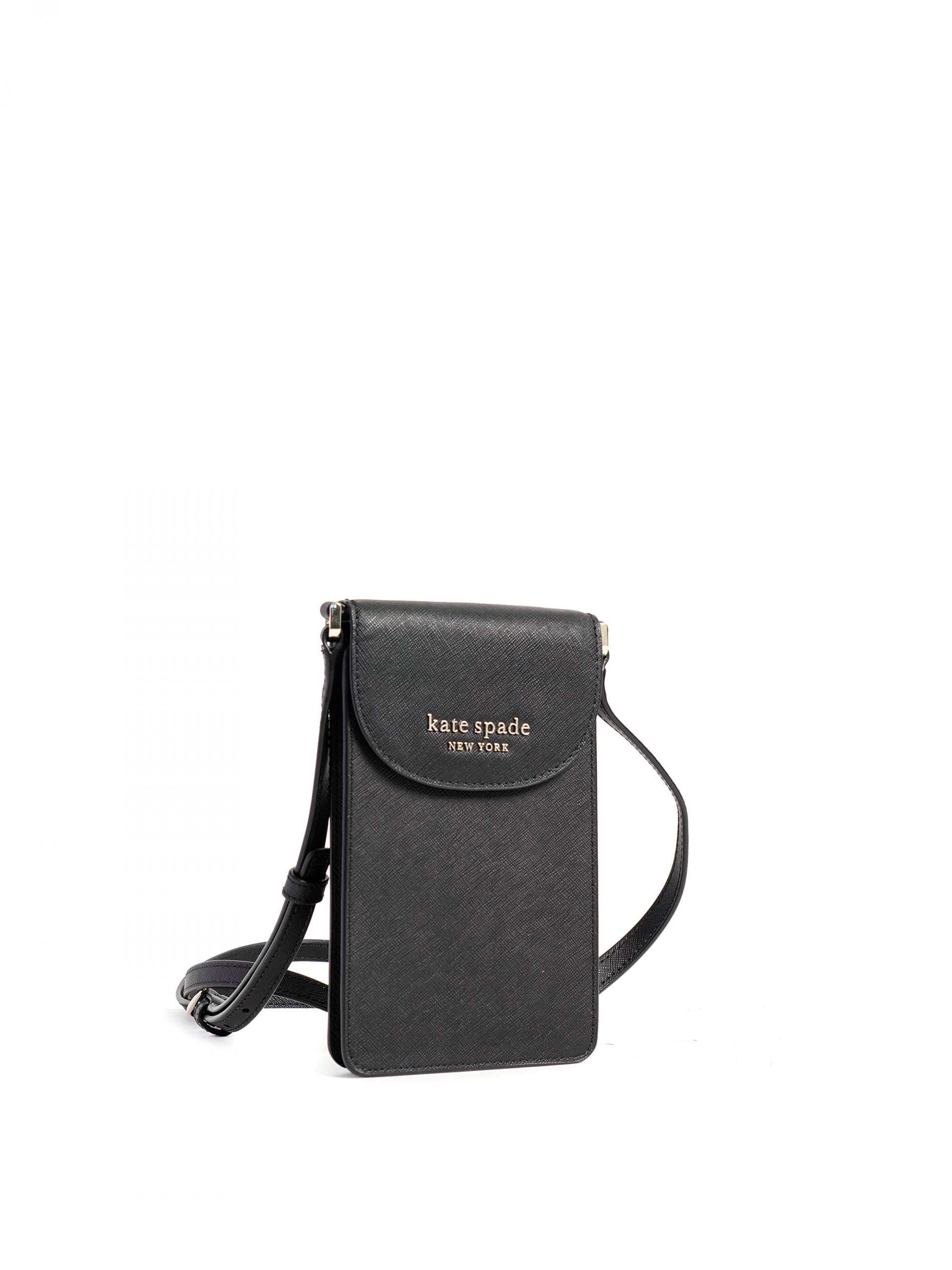 Kate Spade Cameron North South Flap Phone Crossbody Black - Averand