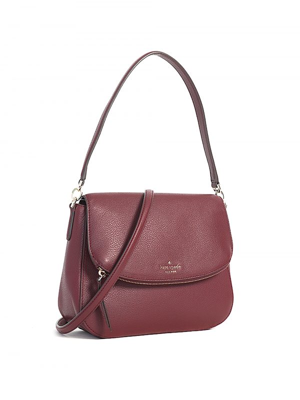 Kate Spade Jackson Medium Flap Shoulder Bag Cherrywood Averand
