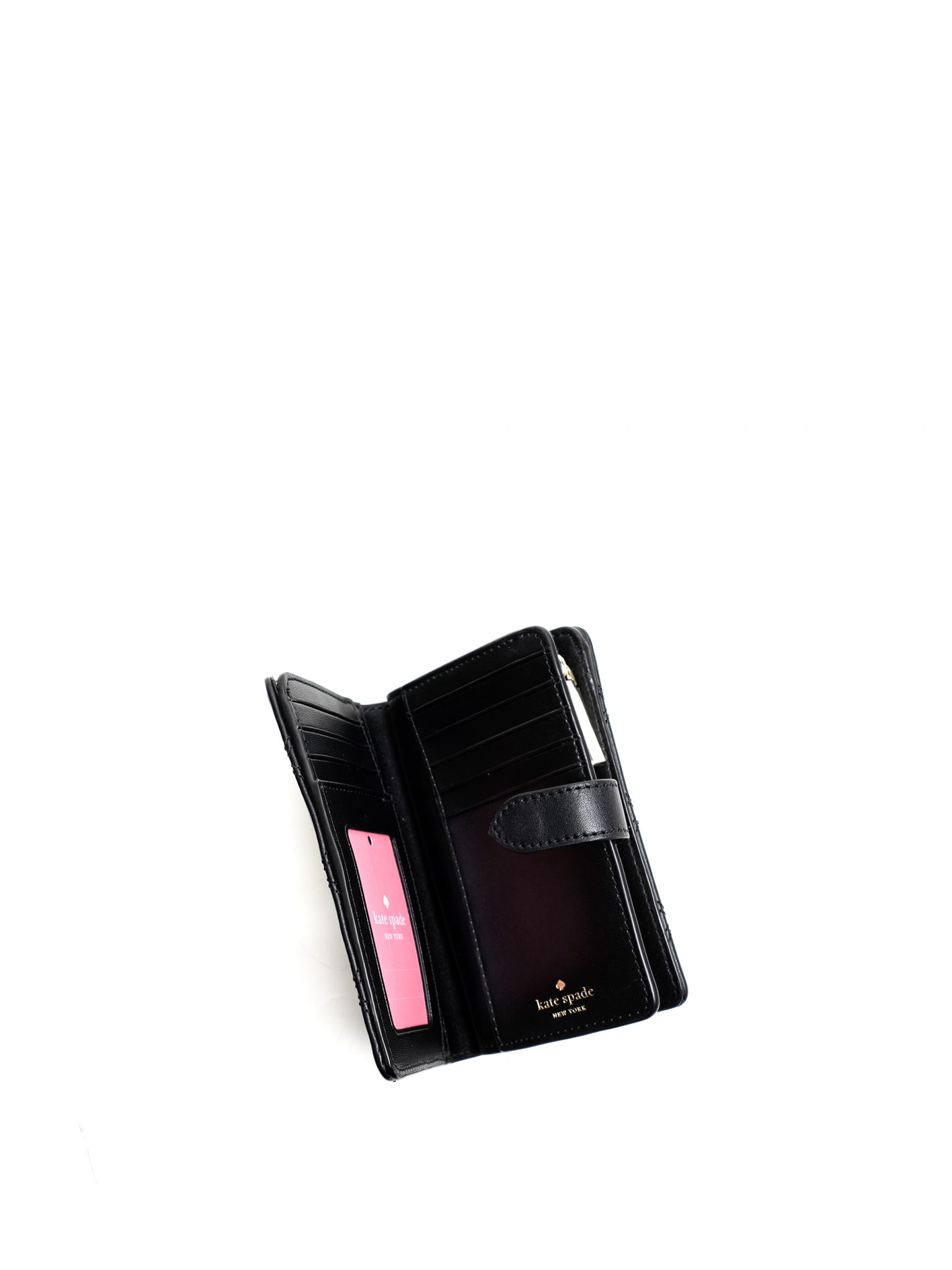 Kate Spade Natalia Medium Compact Bifold Wallet Black Averand