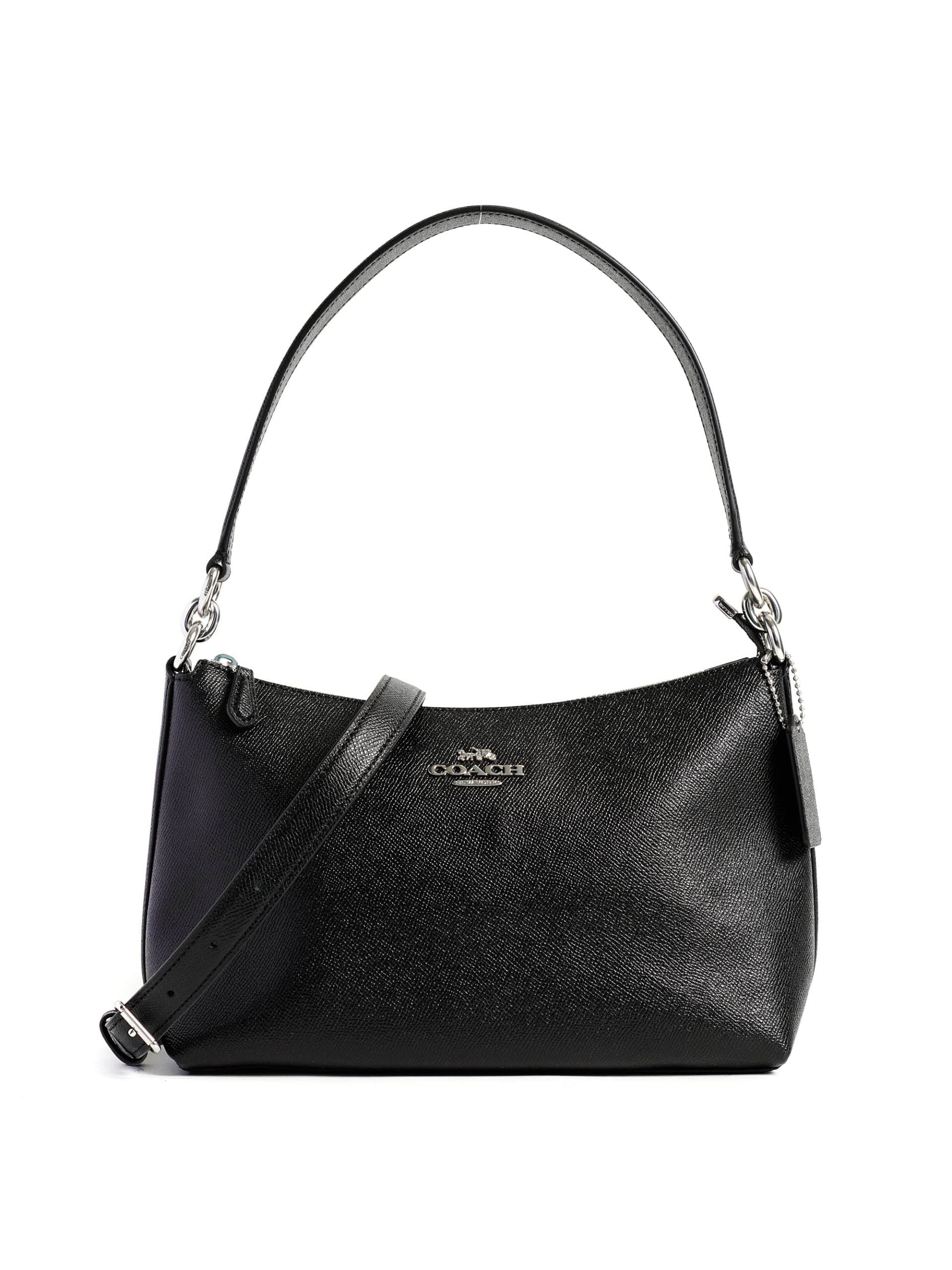Coach purse black and silver online