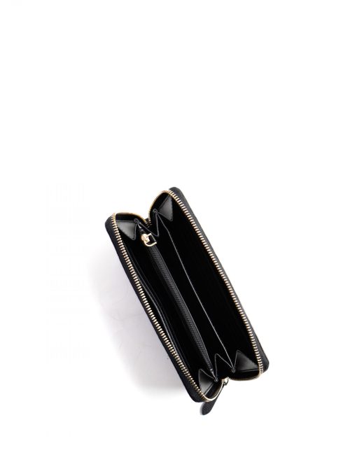 Kate Spade Hollie Spade Clover Geo Emboss Large Continental Wallet Black