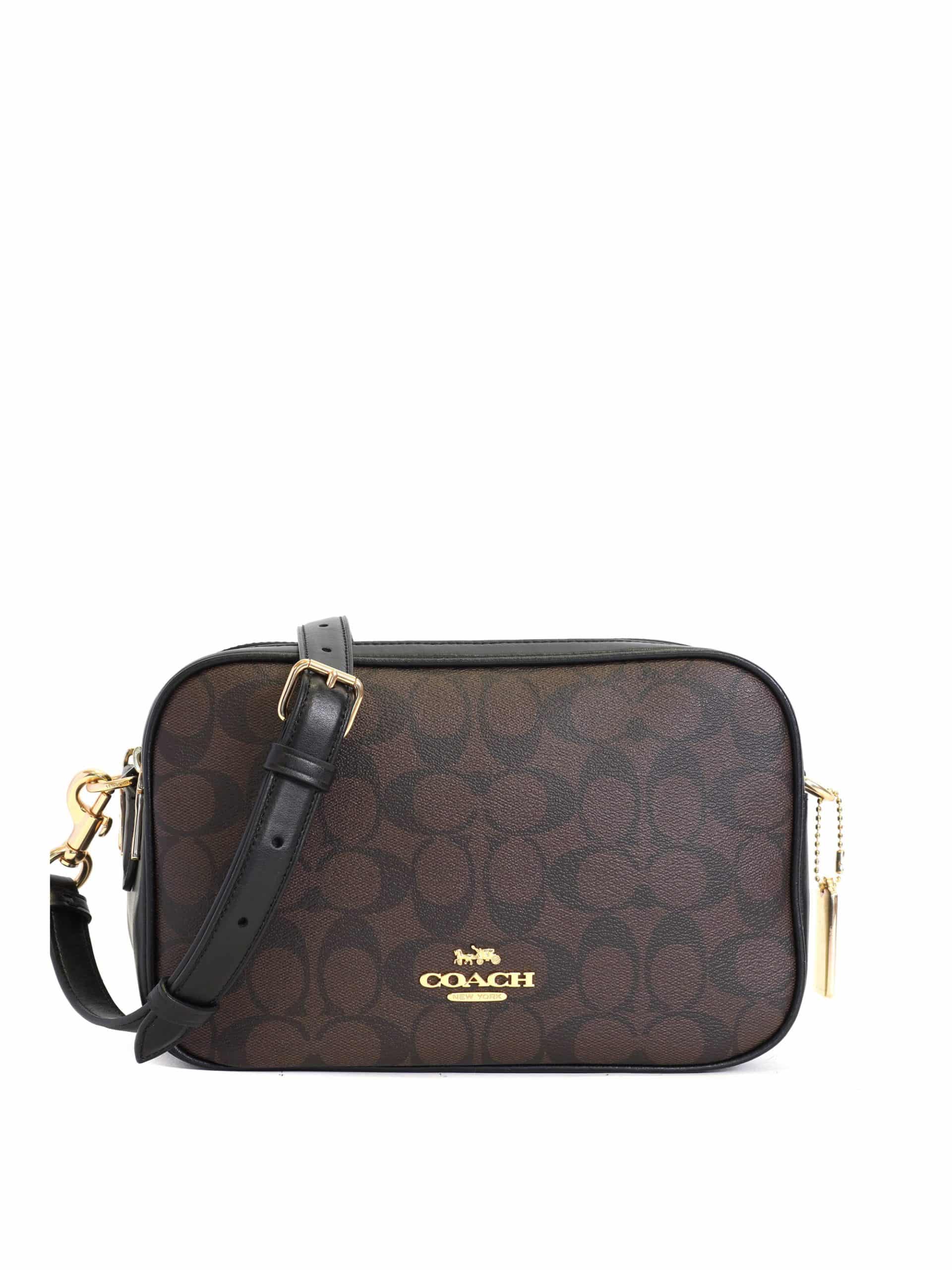 Coach Jes Crossbody Signature Brown Black - Averand