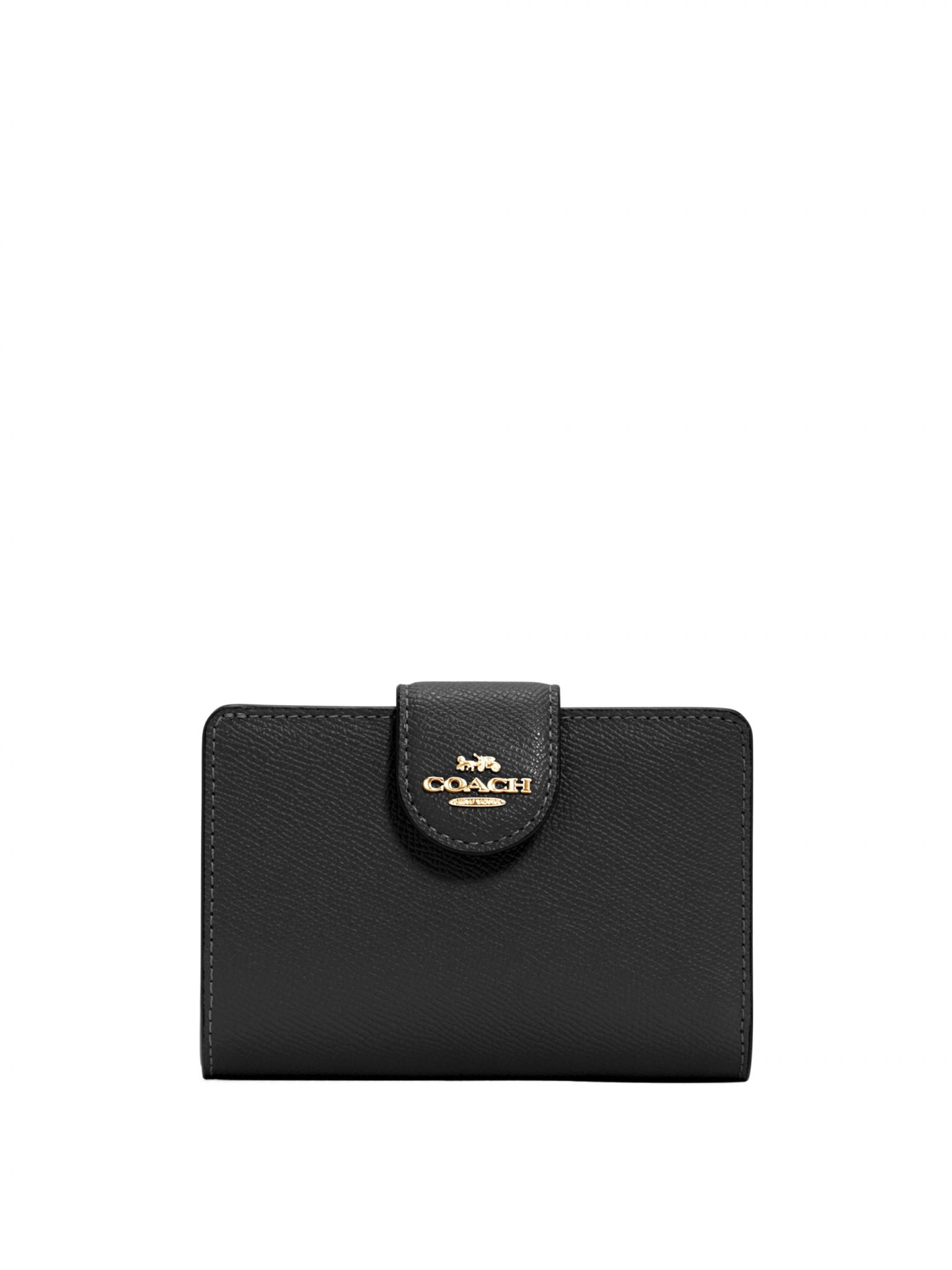 Coach Medium Corner Zip Wallet 6390 Black Averand