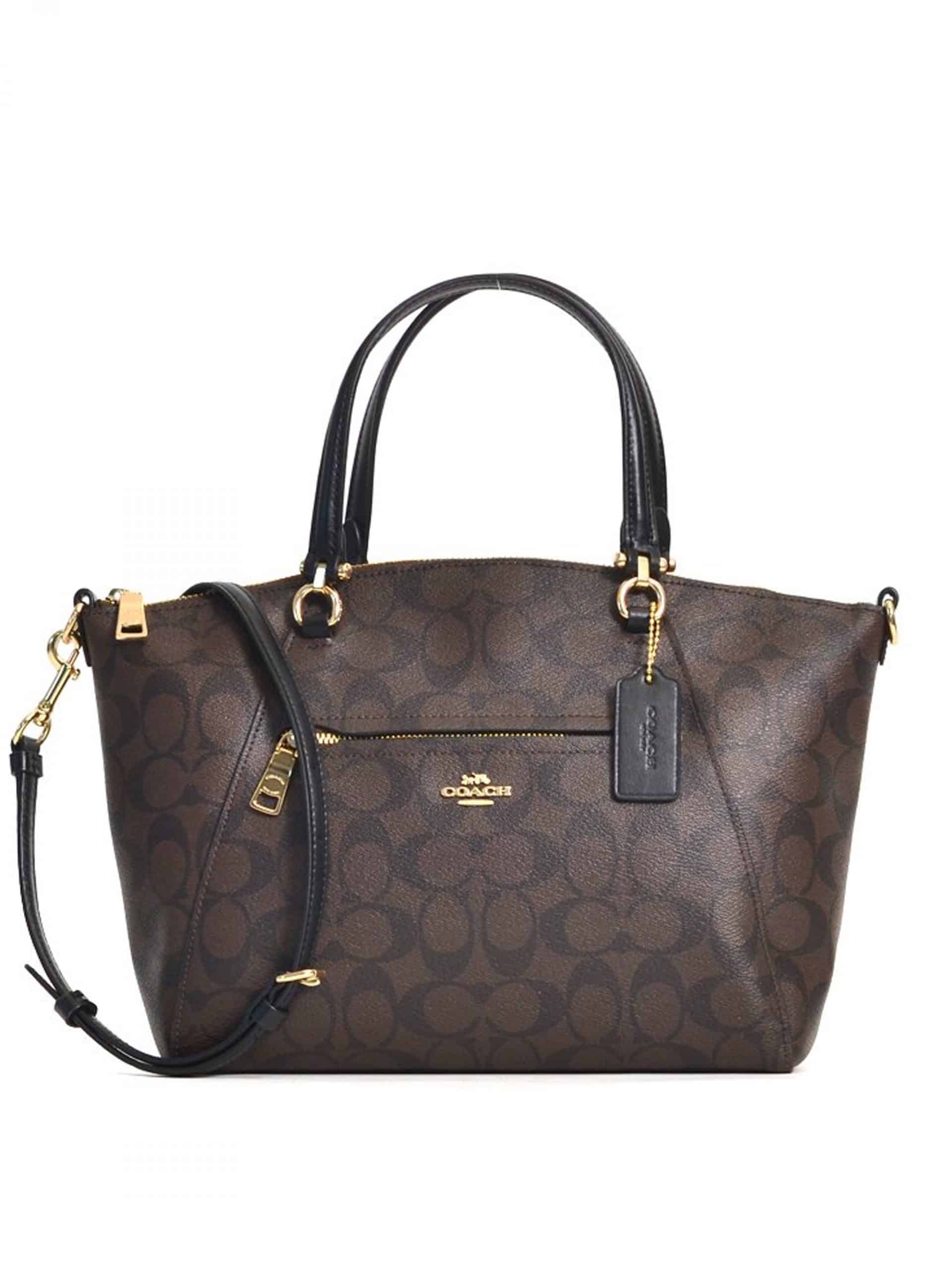 Coach Prairie Satchel Signature Brown Black Averand