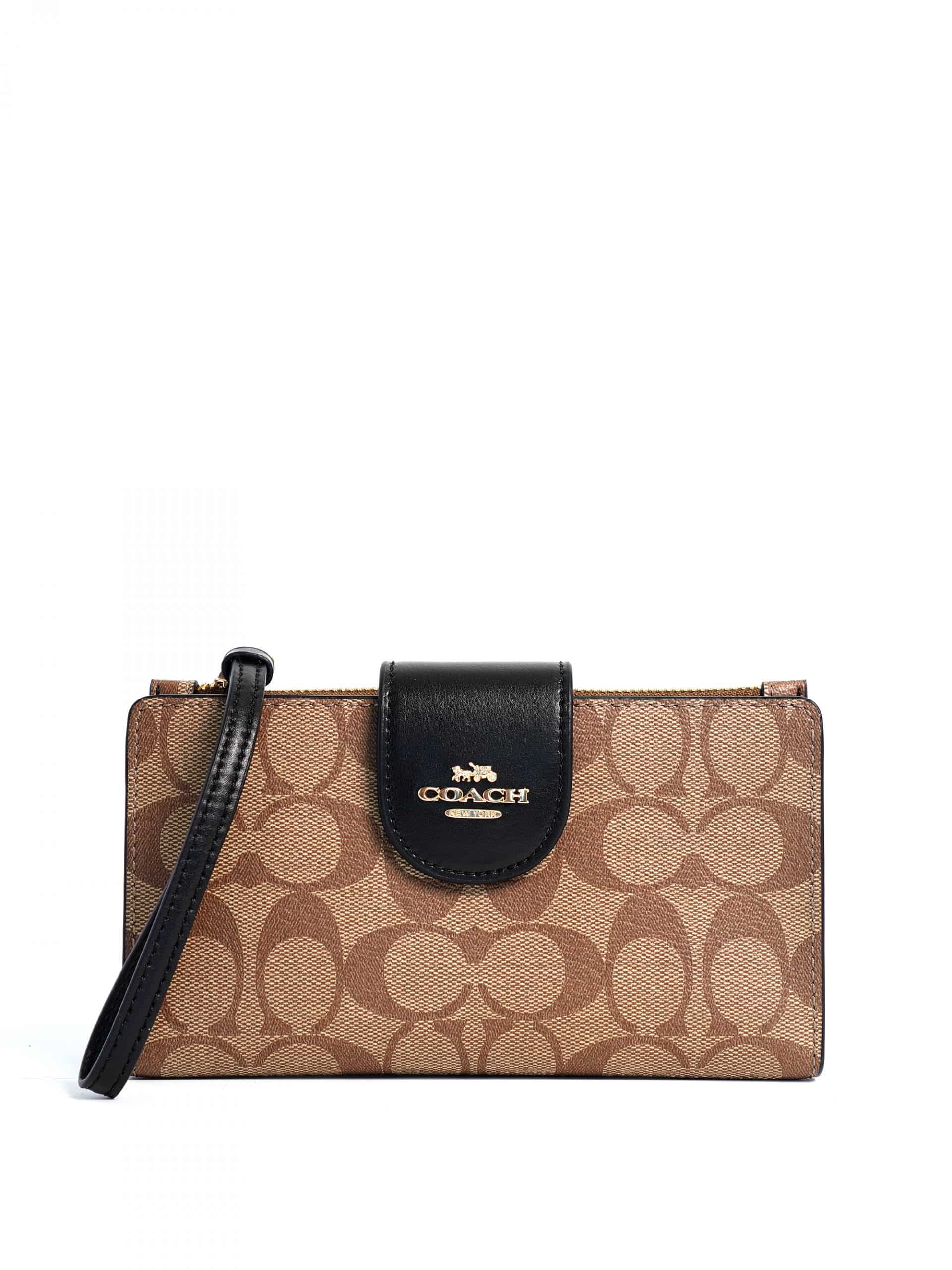 coach khaki wallet