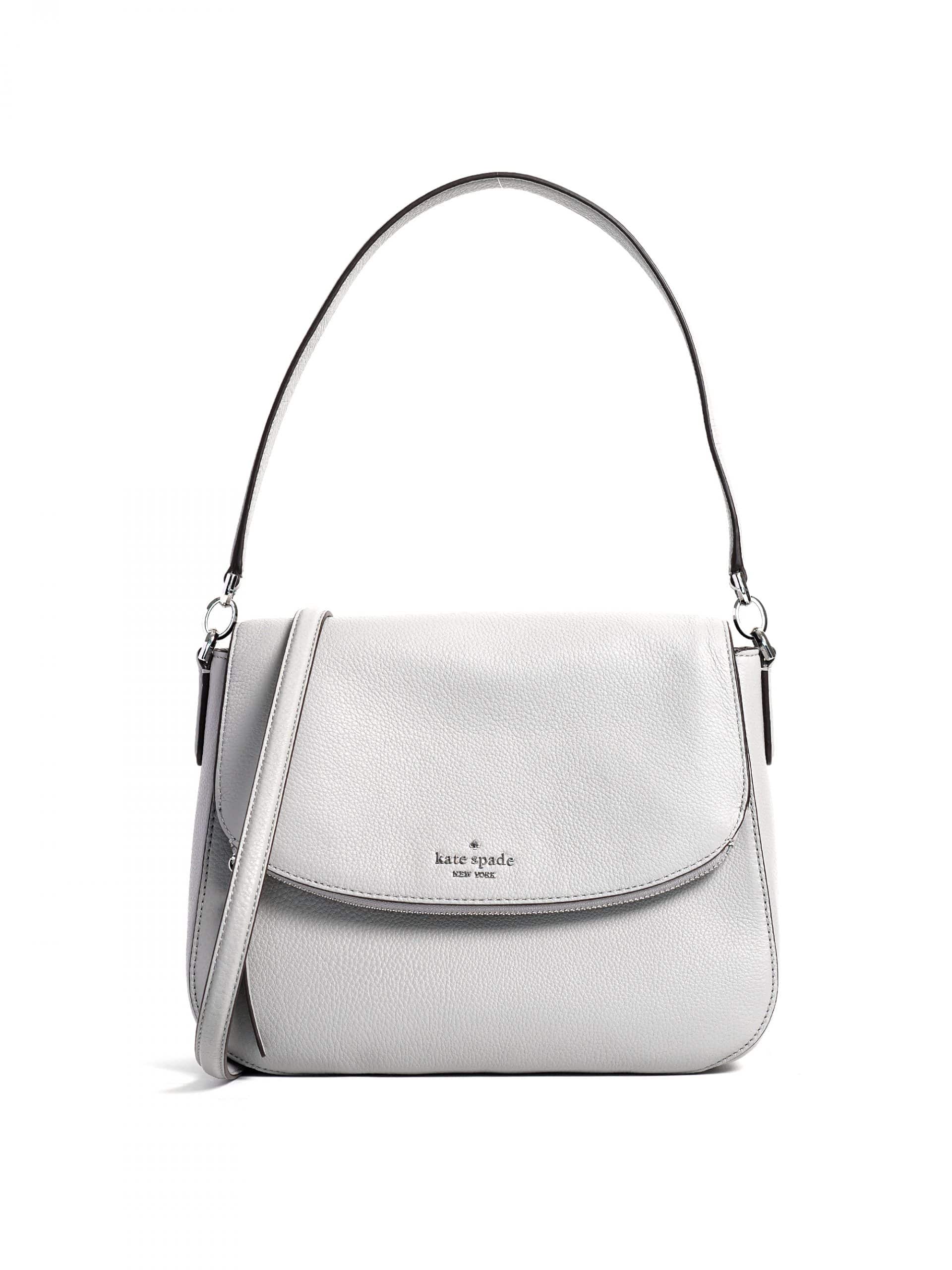 Kate Spade Jackson Medium Flap Shoulder Bag Nimbus Grey - Main Image