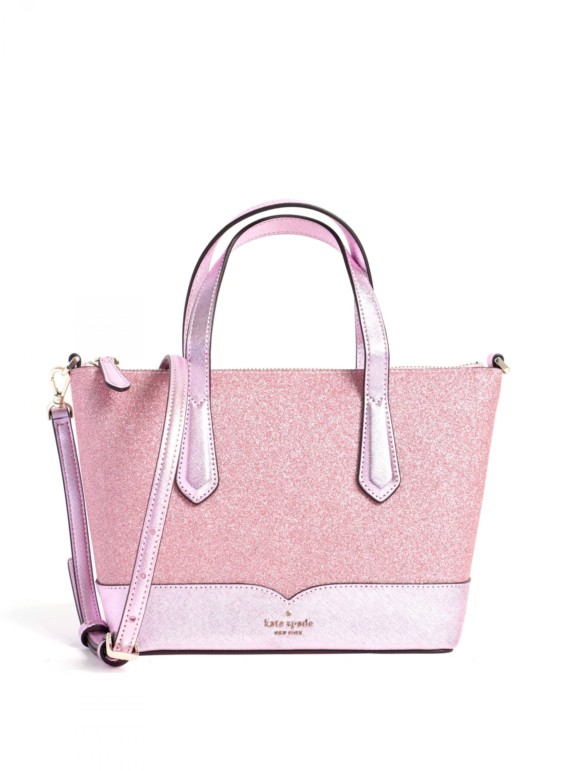 Kate Spade Lola Glitter Satchel Rose Pink Averand