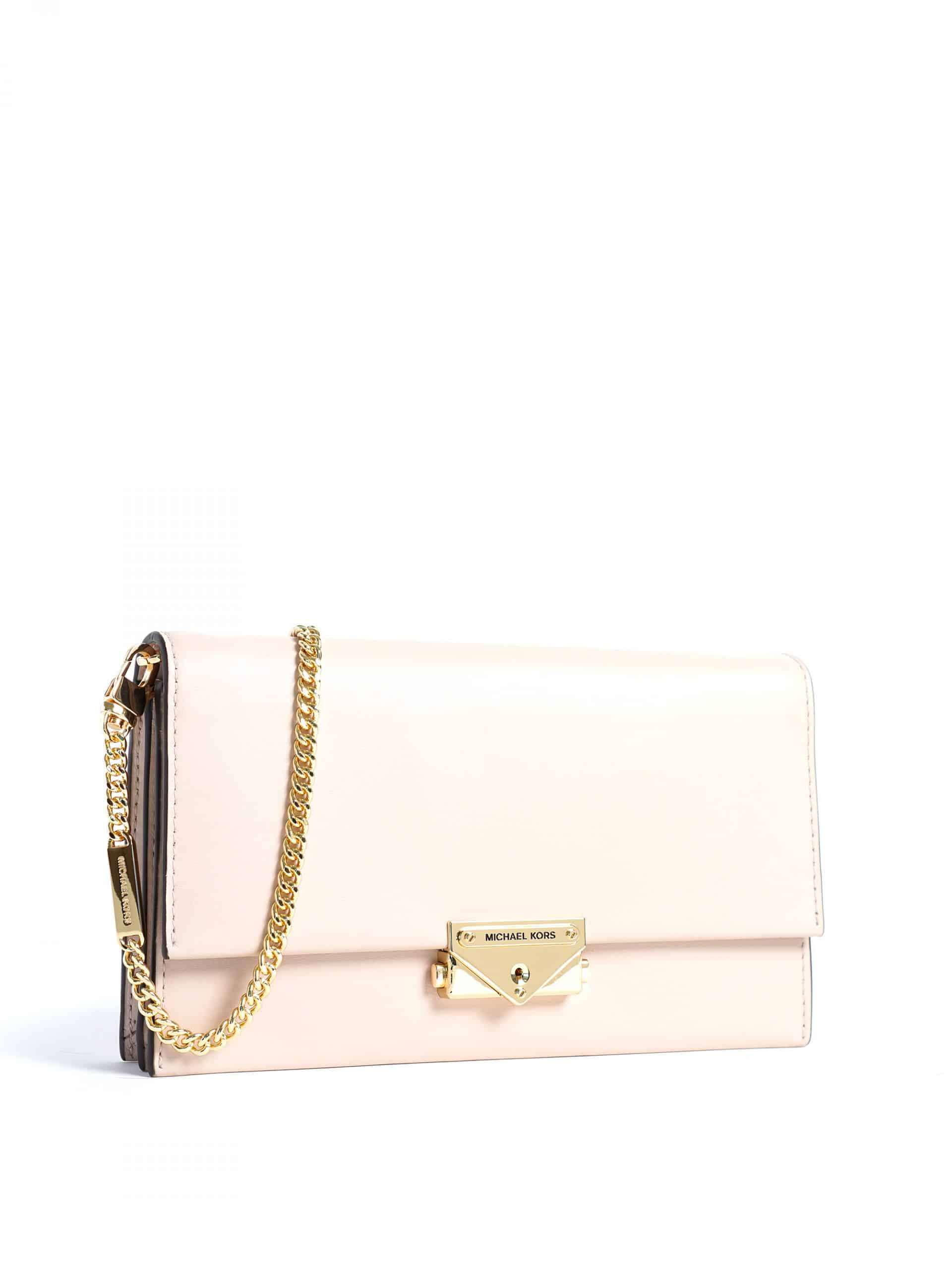 Michael Kors Cece Large Clutch Crossbody Soft Pink - Averand