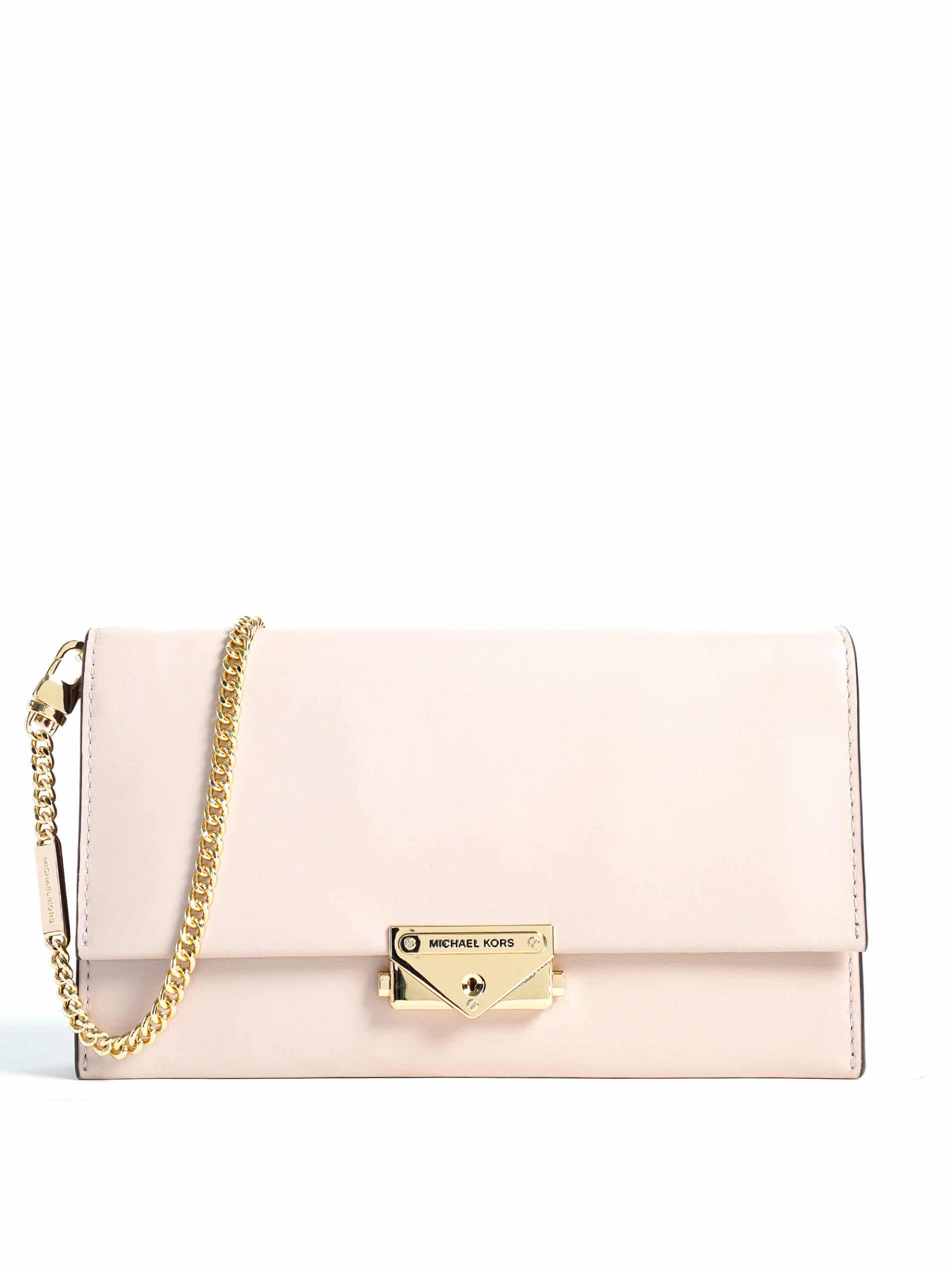 Michael Kors Cece Large Clutch Crossbody Soft Pink - Averand