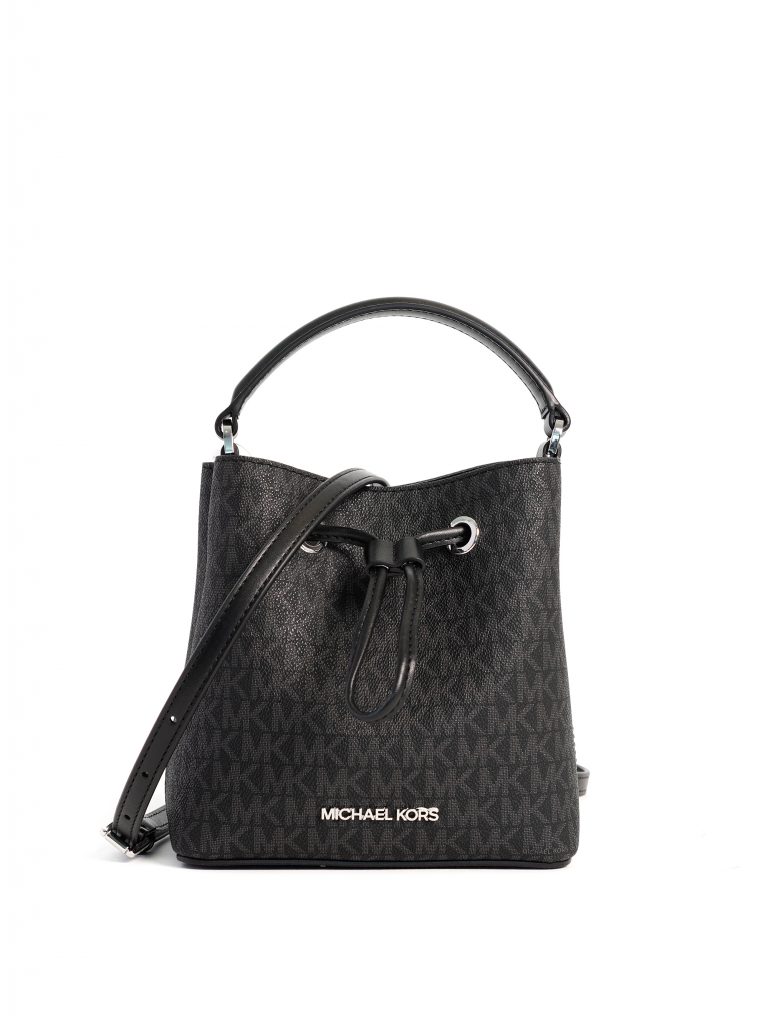 Michael Kors Suri Small Bucket Crossbody Signature Black Averand