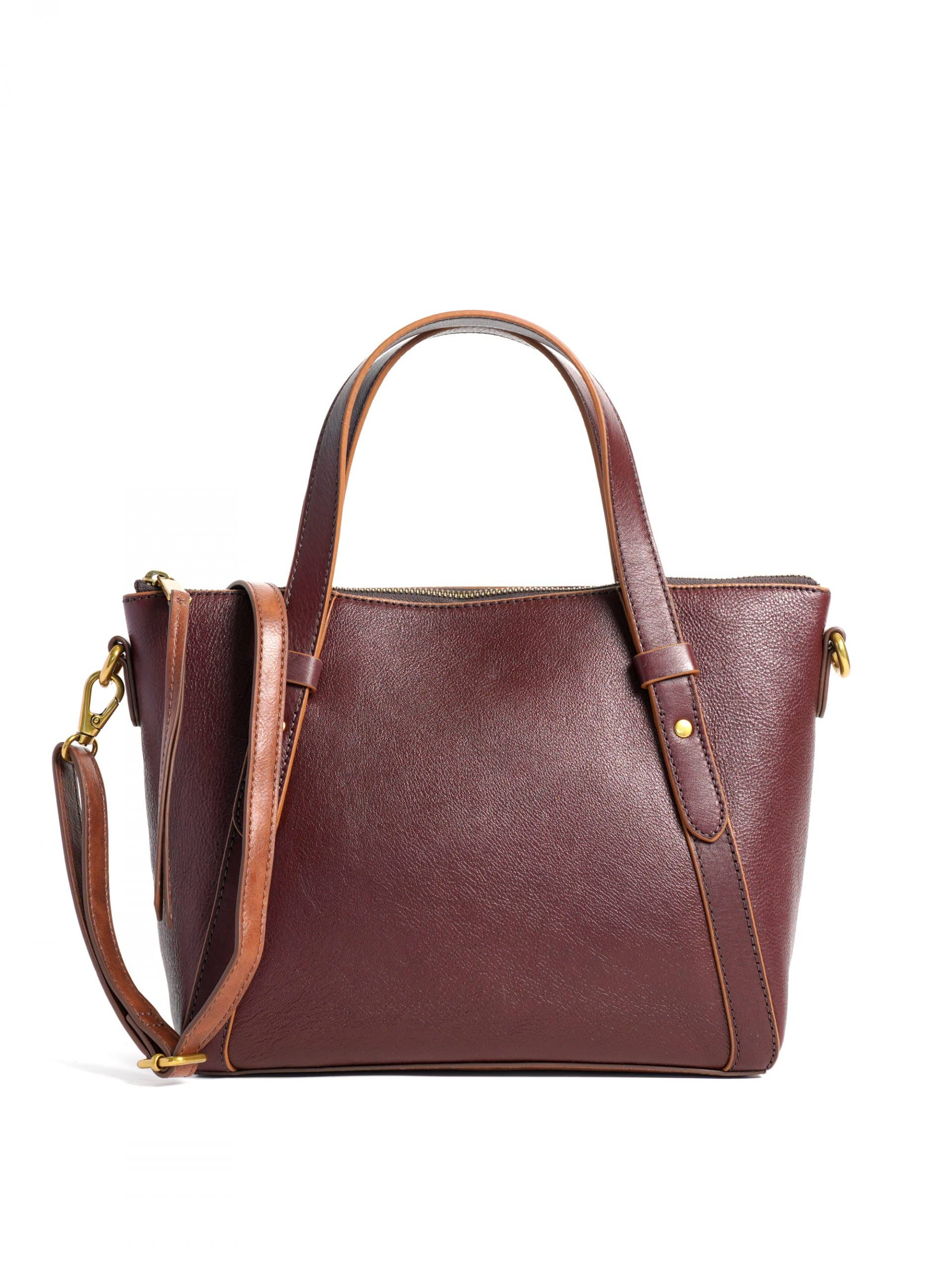 Fossil Avondale Satchel Claret Red - Averand