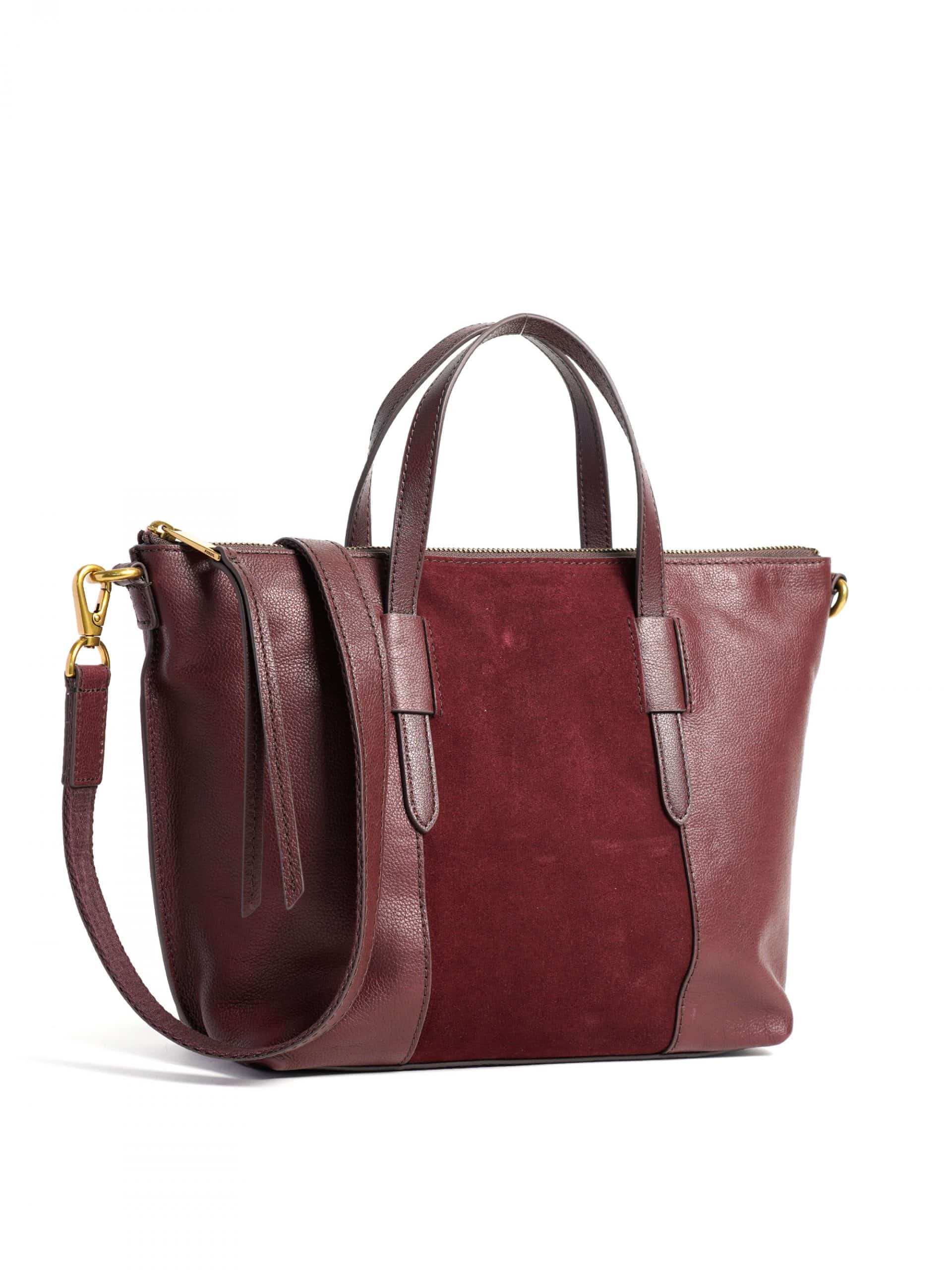 Fossil Skylar Satchel Claret Red - Averand