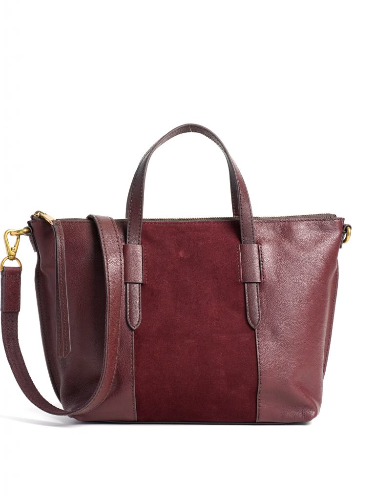 fossil rachel satchel red