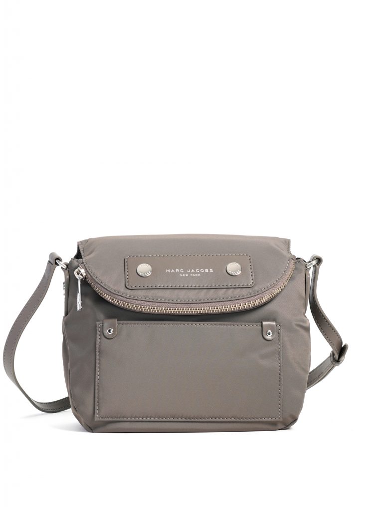 Marc Jacobs Preppy Nylon Mini Natasha Crossbody Bag Quartz Grey Averand