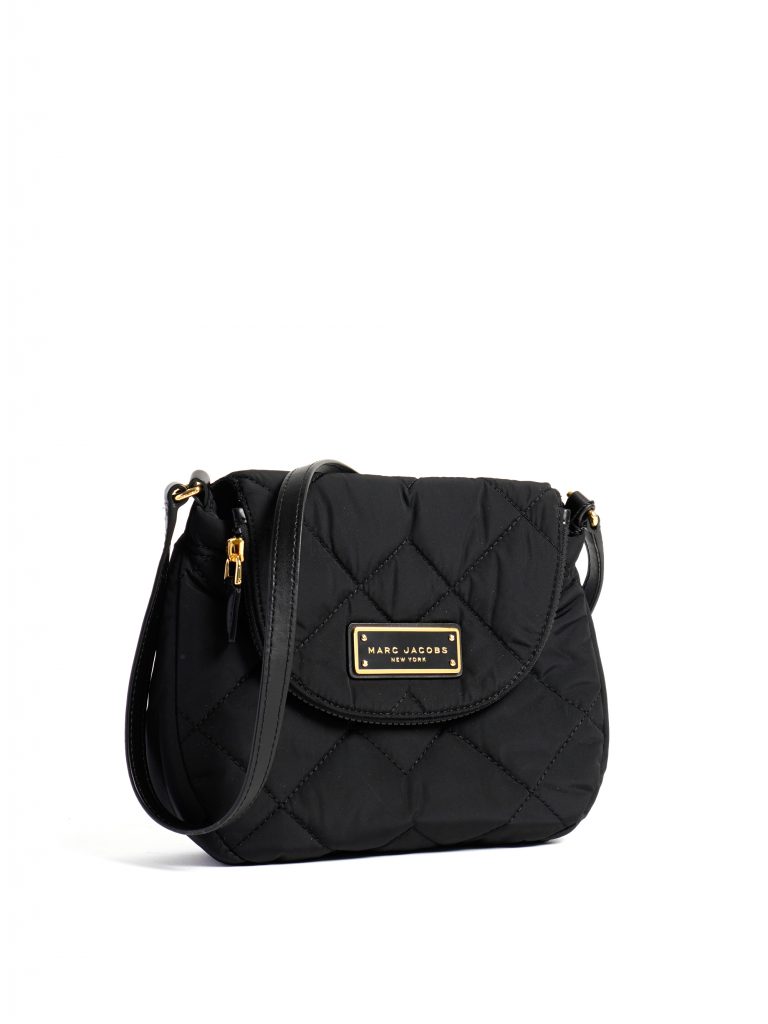 Marc Jacobs Quilted Nylon Small Messenger Bag Black Averand