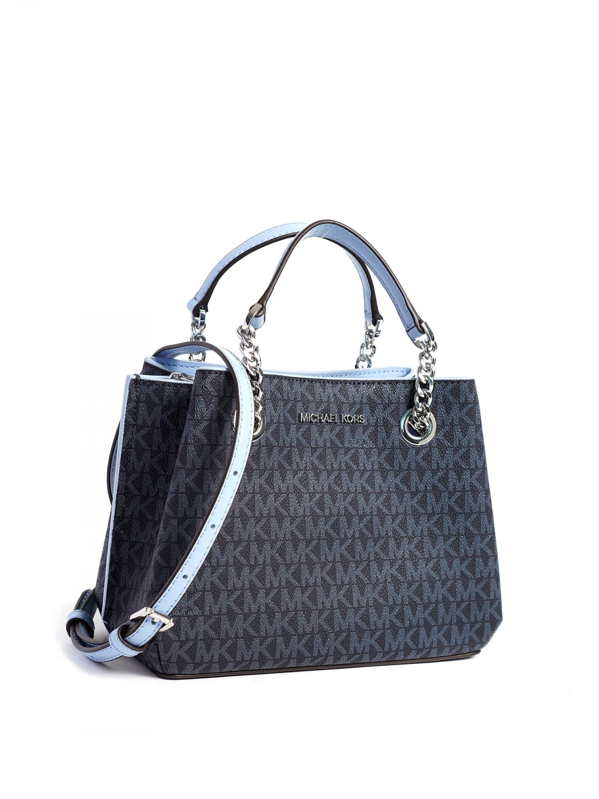 Michael Kors Teagen Small Messenger Signature Light Sky Averand