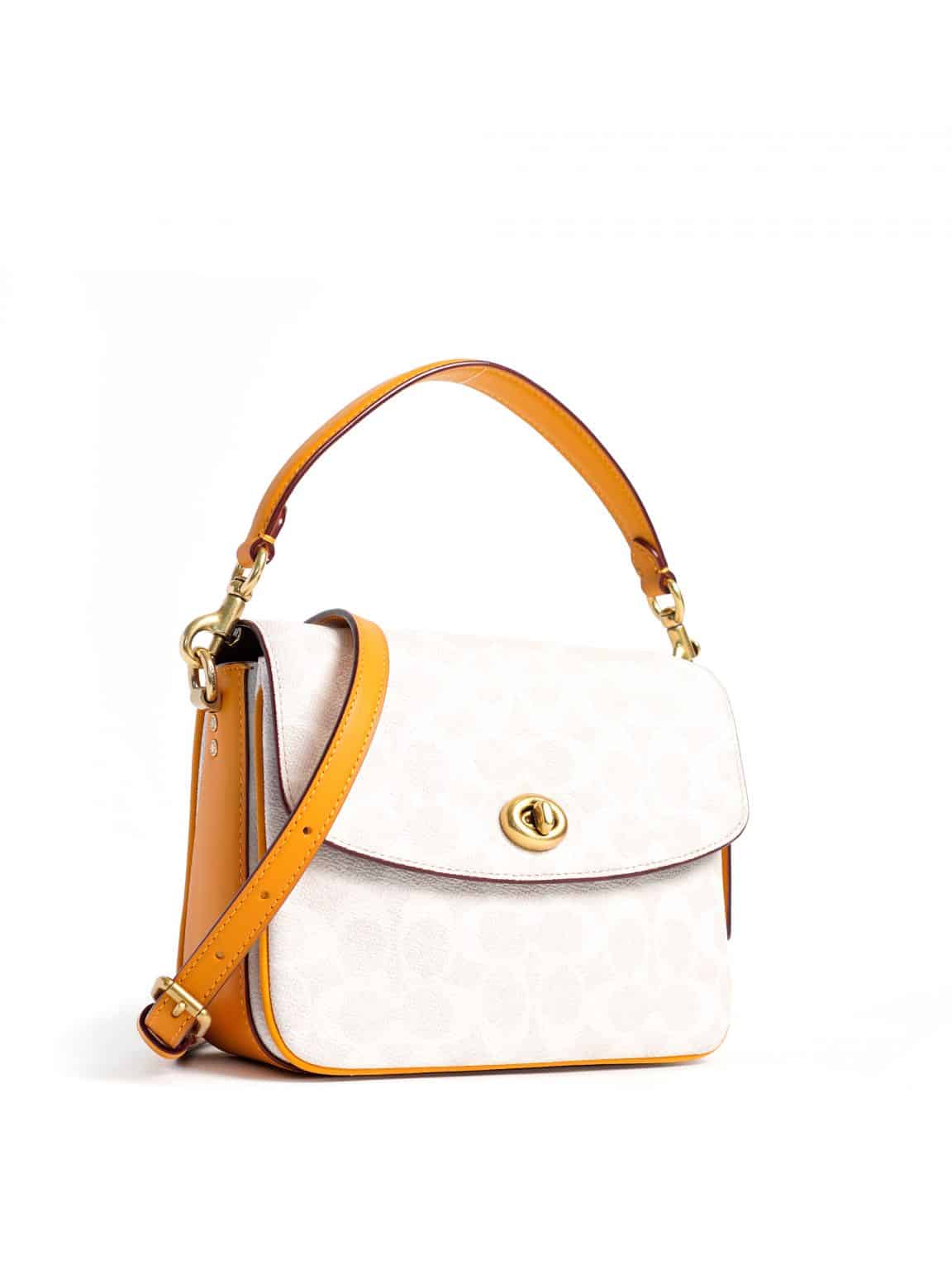 Coach Cassie Crossbody 19 Colorblock Signature Chalk Pollen Averand