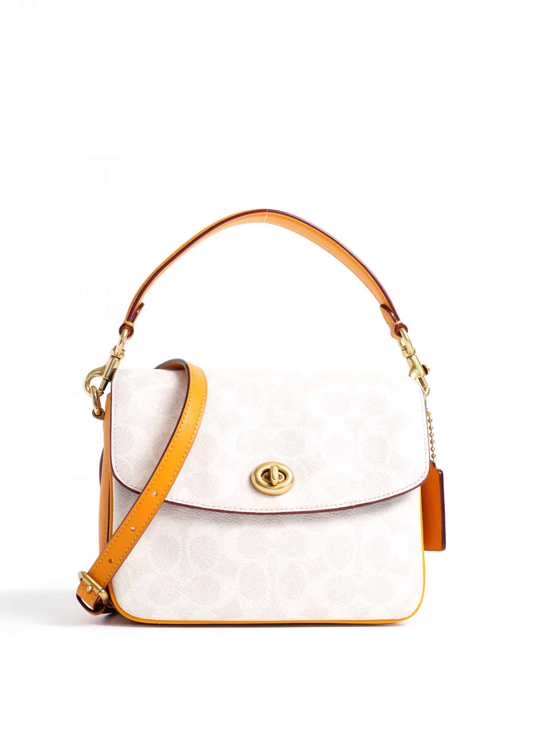 Coach Cassie Crossbody 19 Colorblock Signature Chalk Pollen - Averand