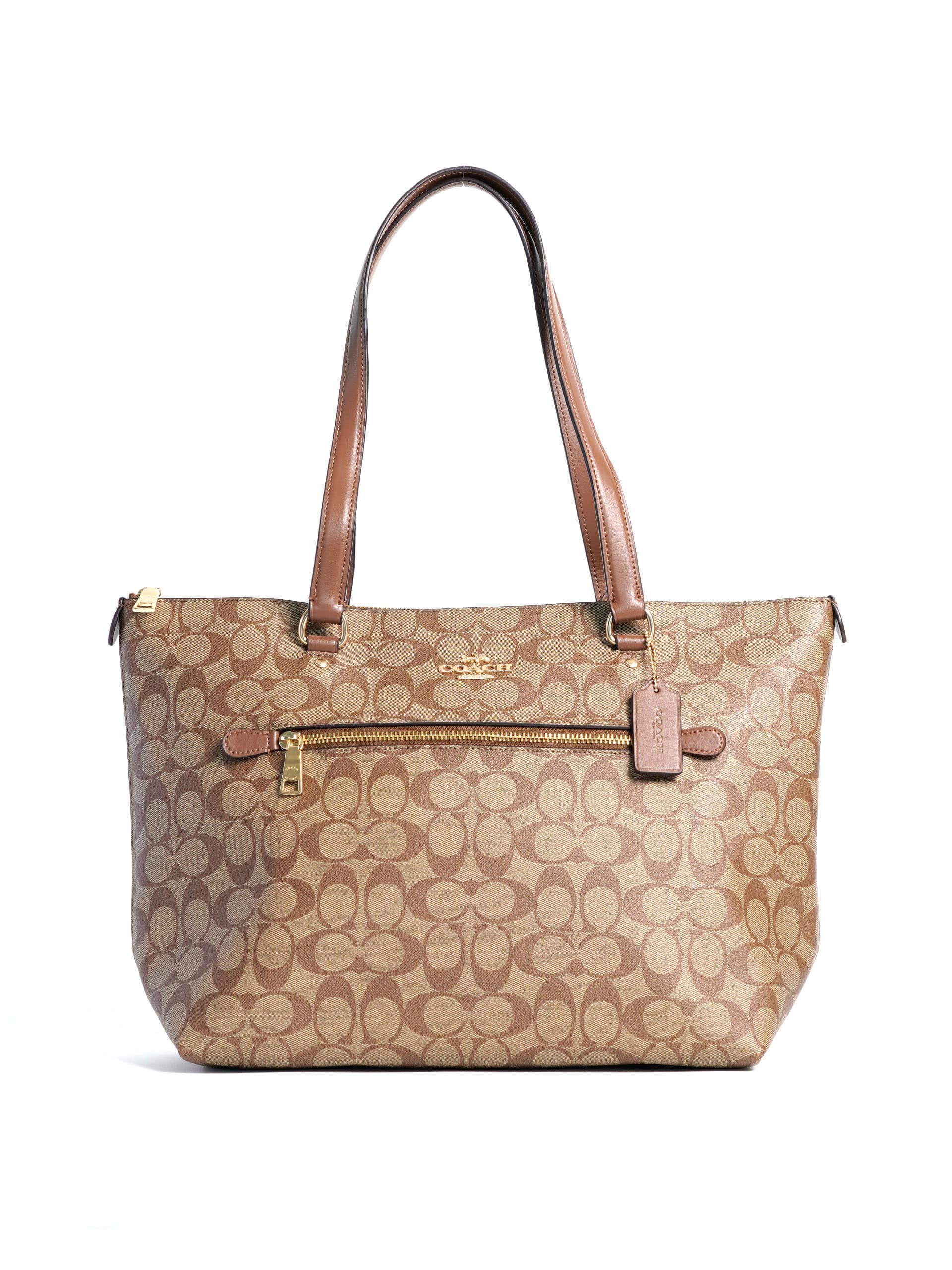 Coach Gallery Tote in Signature Khaki/Chalk - Erny.USA Shopper