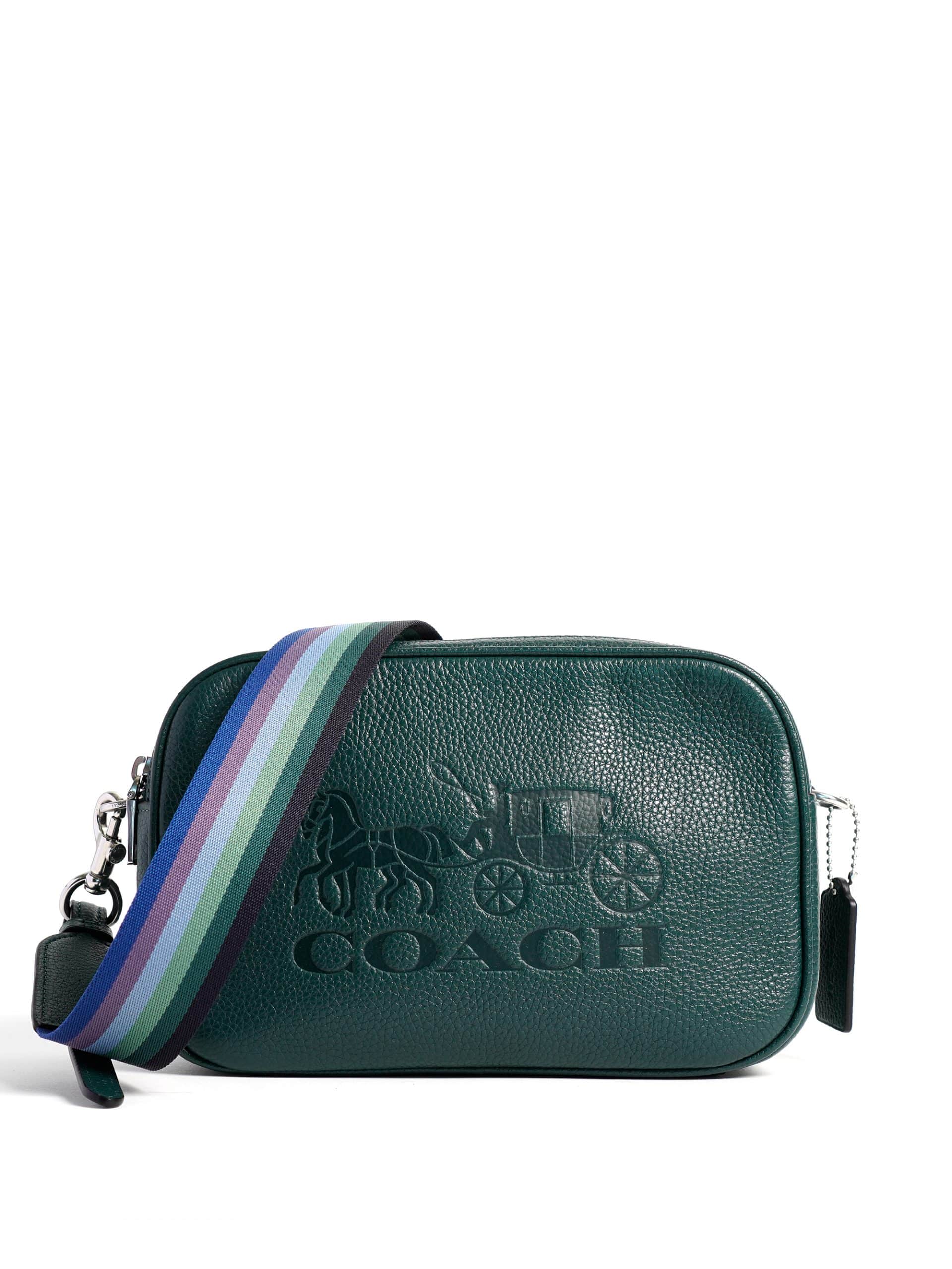 Coach metallic pebbled sales leather jes crossbody