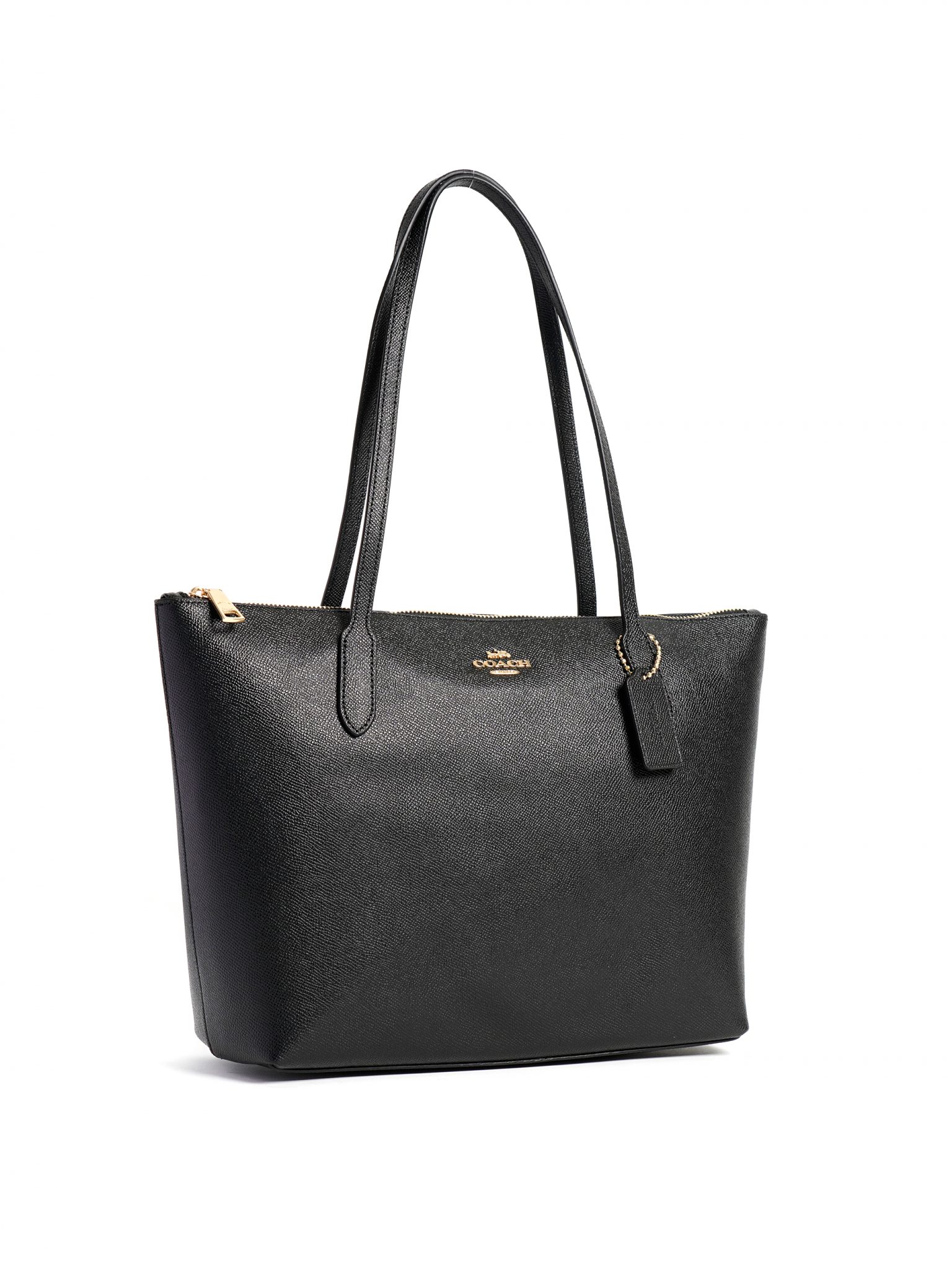Coach Zip Top Tote 4454 Black Averand