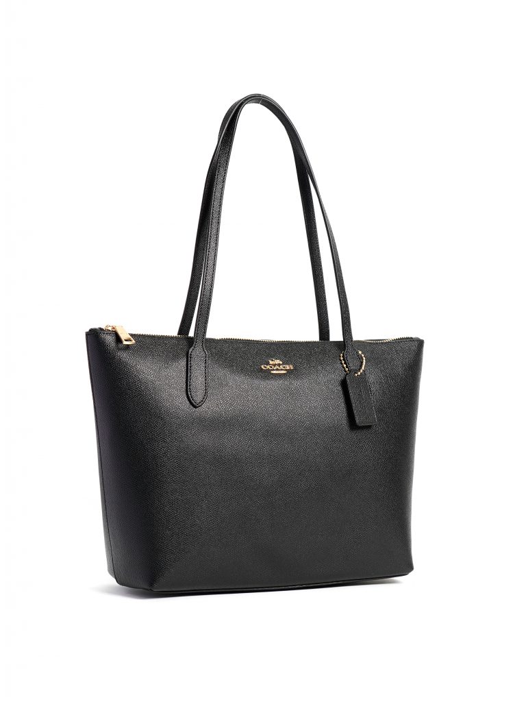 Coach Zip Top Tote 4454 Black Averand