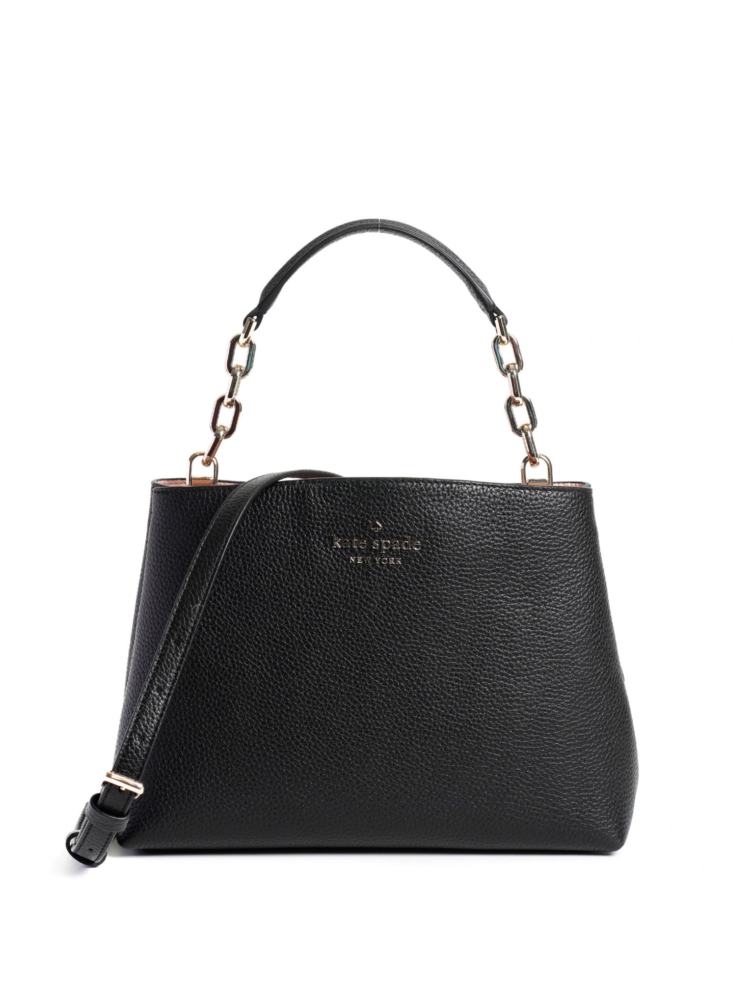 Kate Spade Aubrey Chain Top Handle Satchel Black Averand