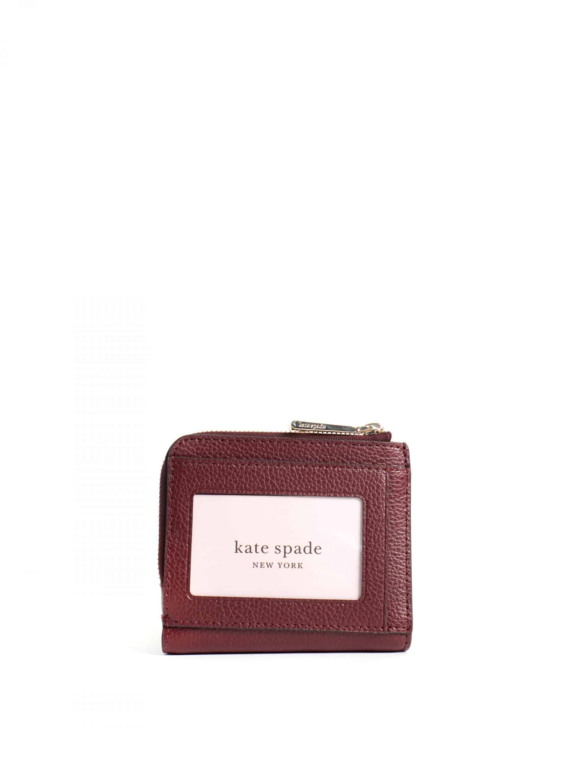 Kate Spade Eva Small L Zip Bifold Wallet Cherrywood - Averand