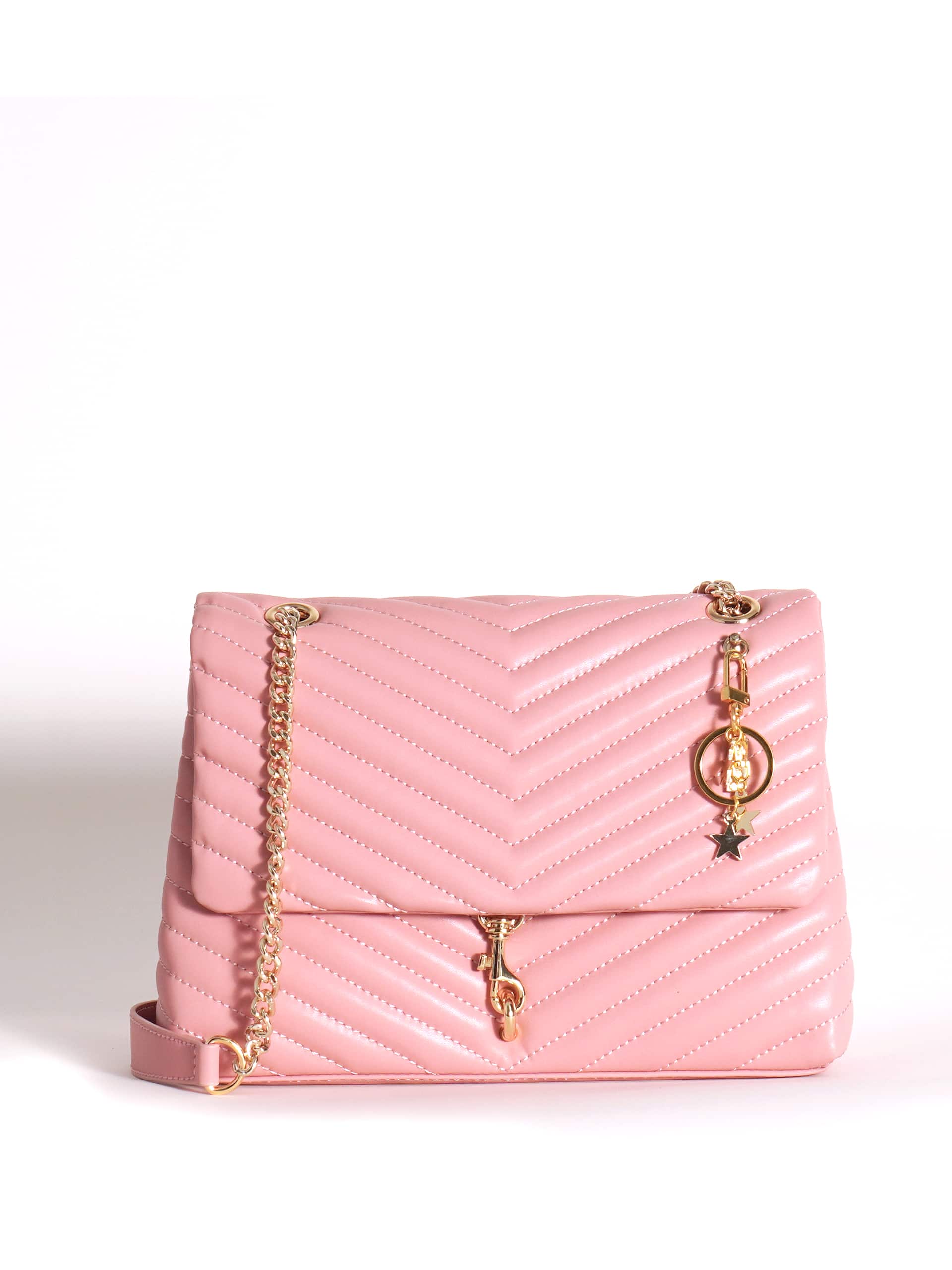 Maelis Marissa Quilted Satchel Dusty Pink - Averand