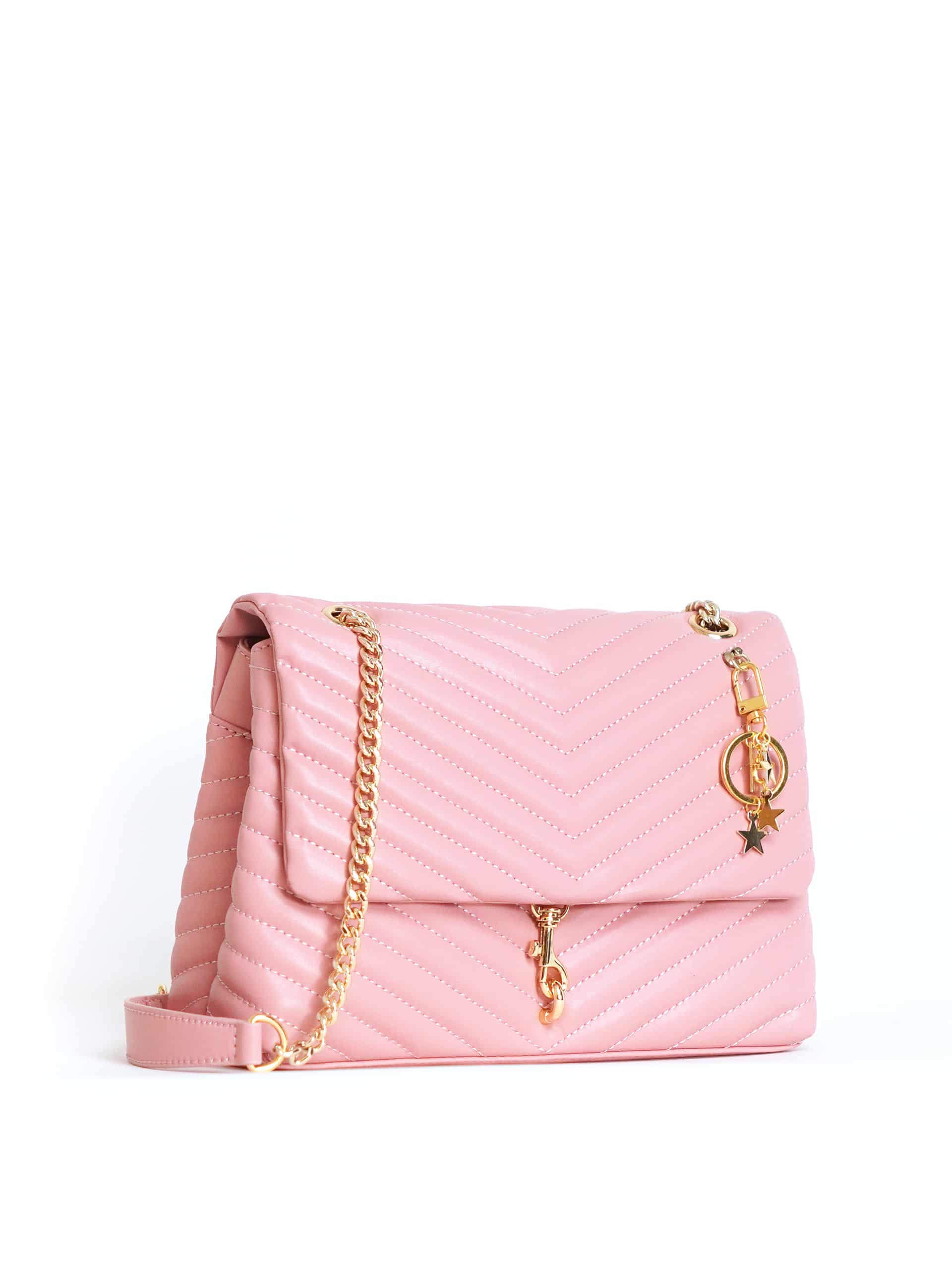 Maelis Marissa Quilted Satchel Dusty Pink - Averand