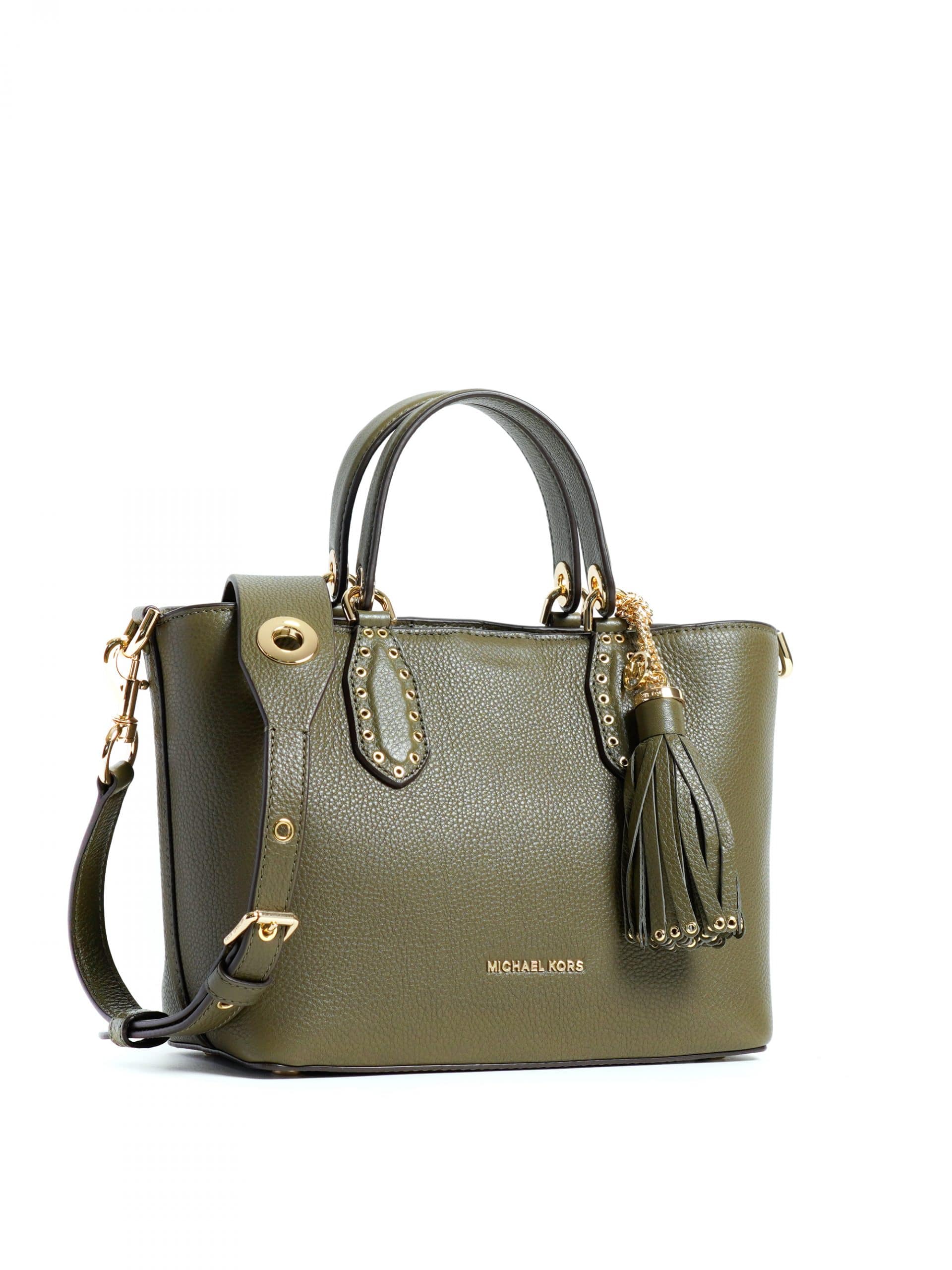 Michael Kors Brooklyn Small Grab Bag Olive - Averand