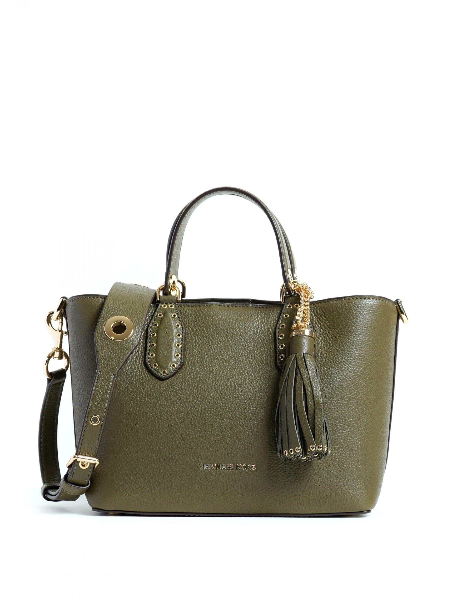 Michael Kors Brooklyn Small Grab Bag Olive Averand