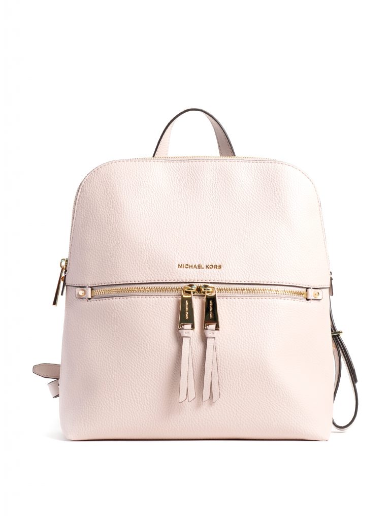 Michael Kors Rhea Zip Medium Slim Backpack Soft Pink - Averand